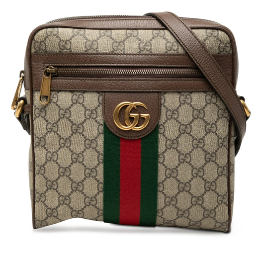 Gucci Small GG Supreme Web Ophidia Messenger Bag