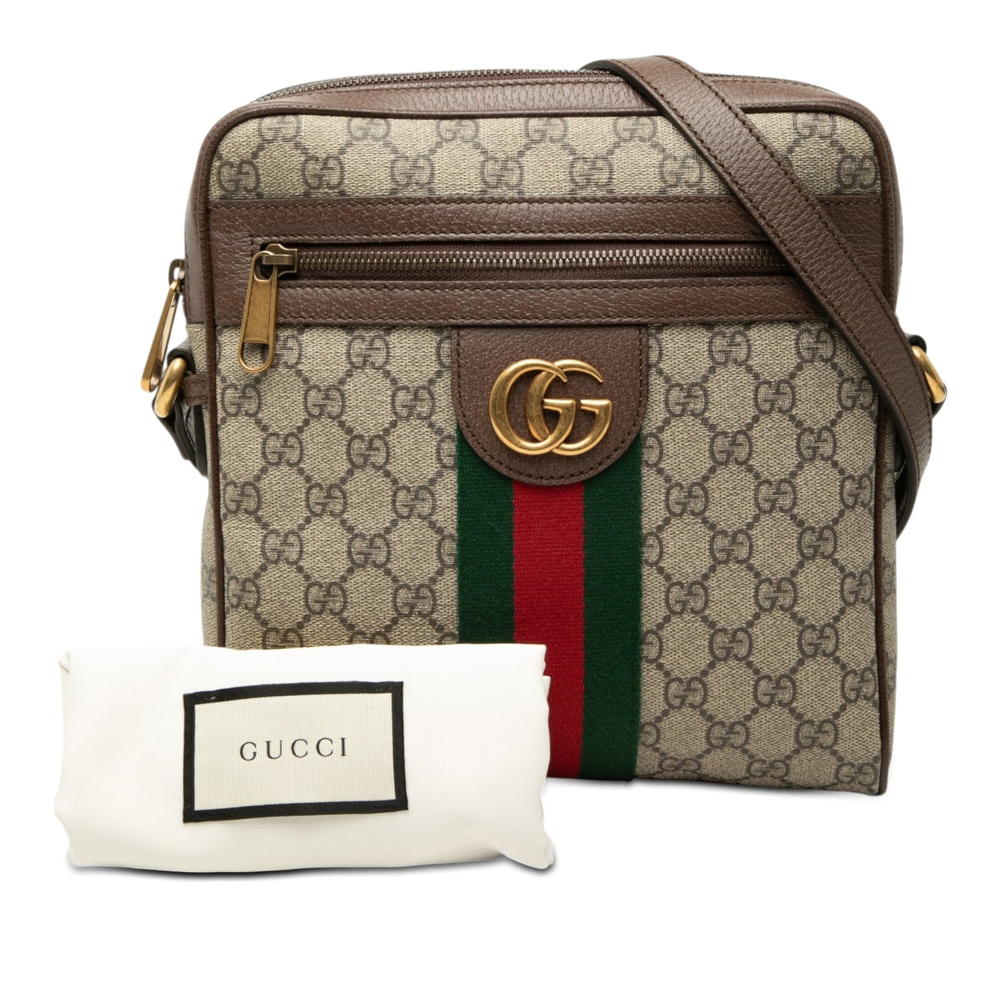 Gucci Small GG Supreme Web Ophidia Messenger Bag