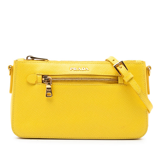 Saffiano Lux Front Pocket Crossbody