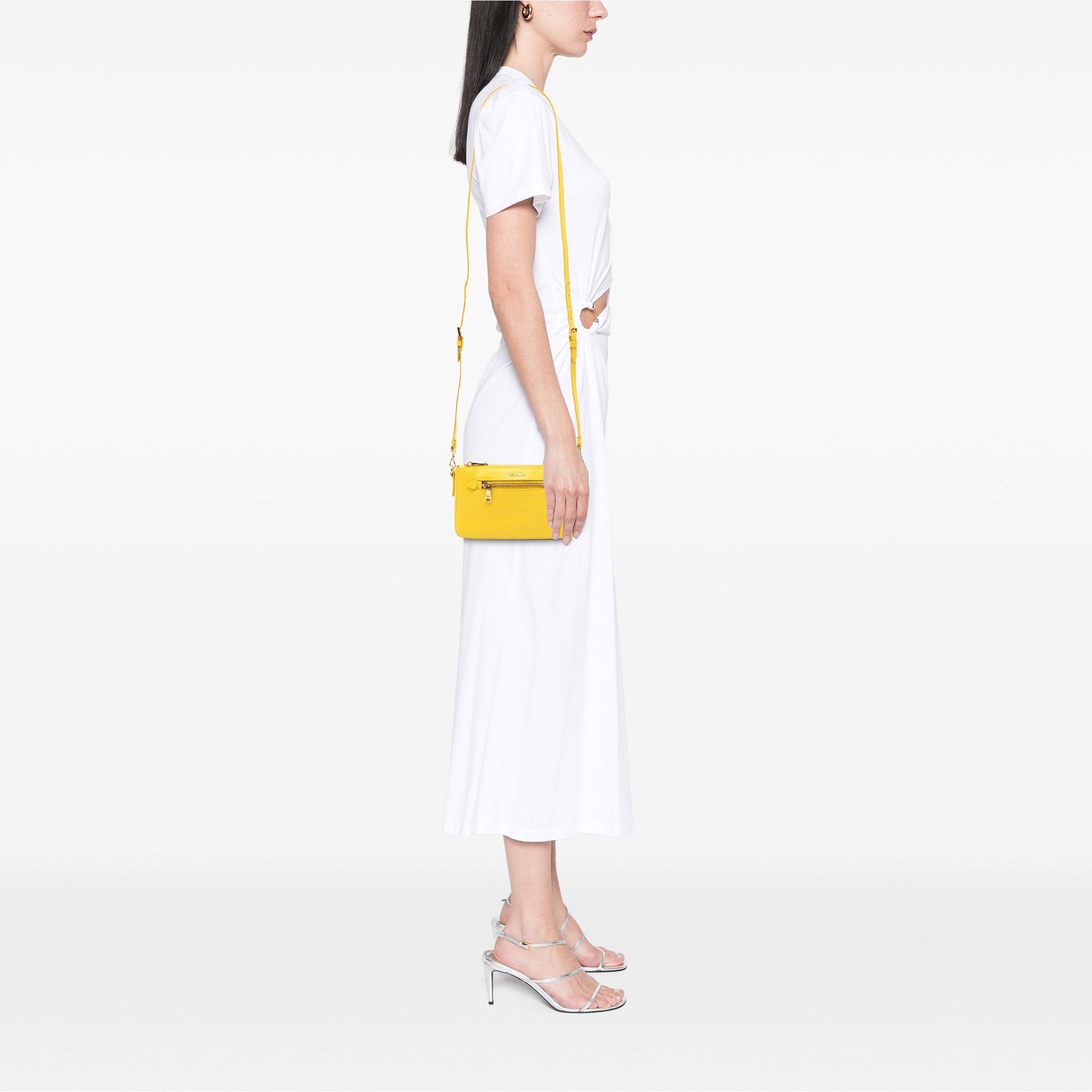 Saffiano Lux Front Pocket Crossbody