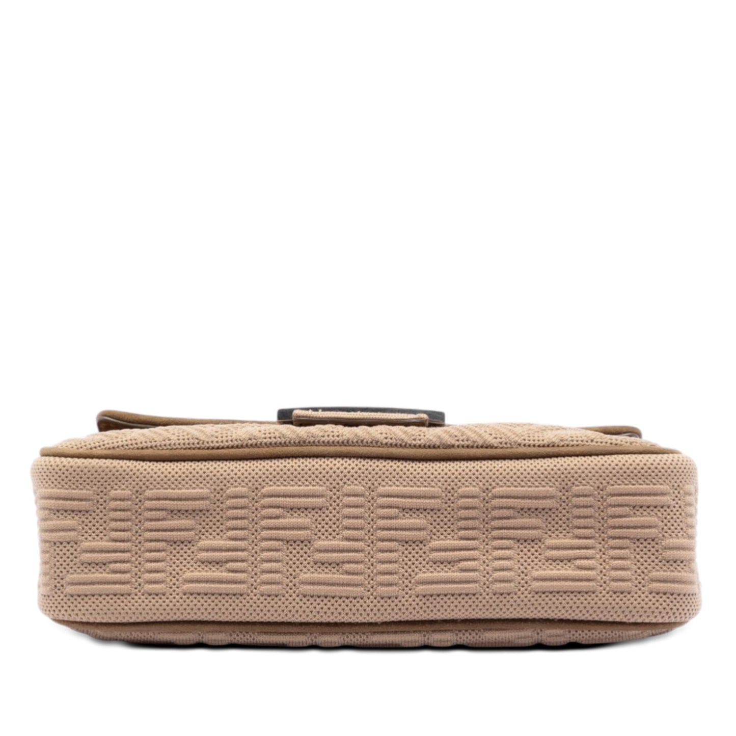 Fendi Zucca Embossed Technical Fabric Chain Midi Baguette