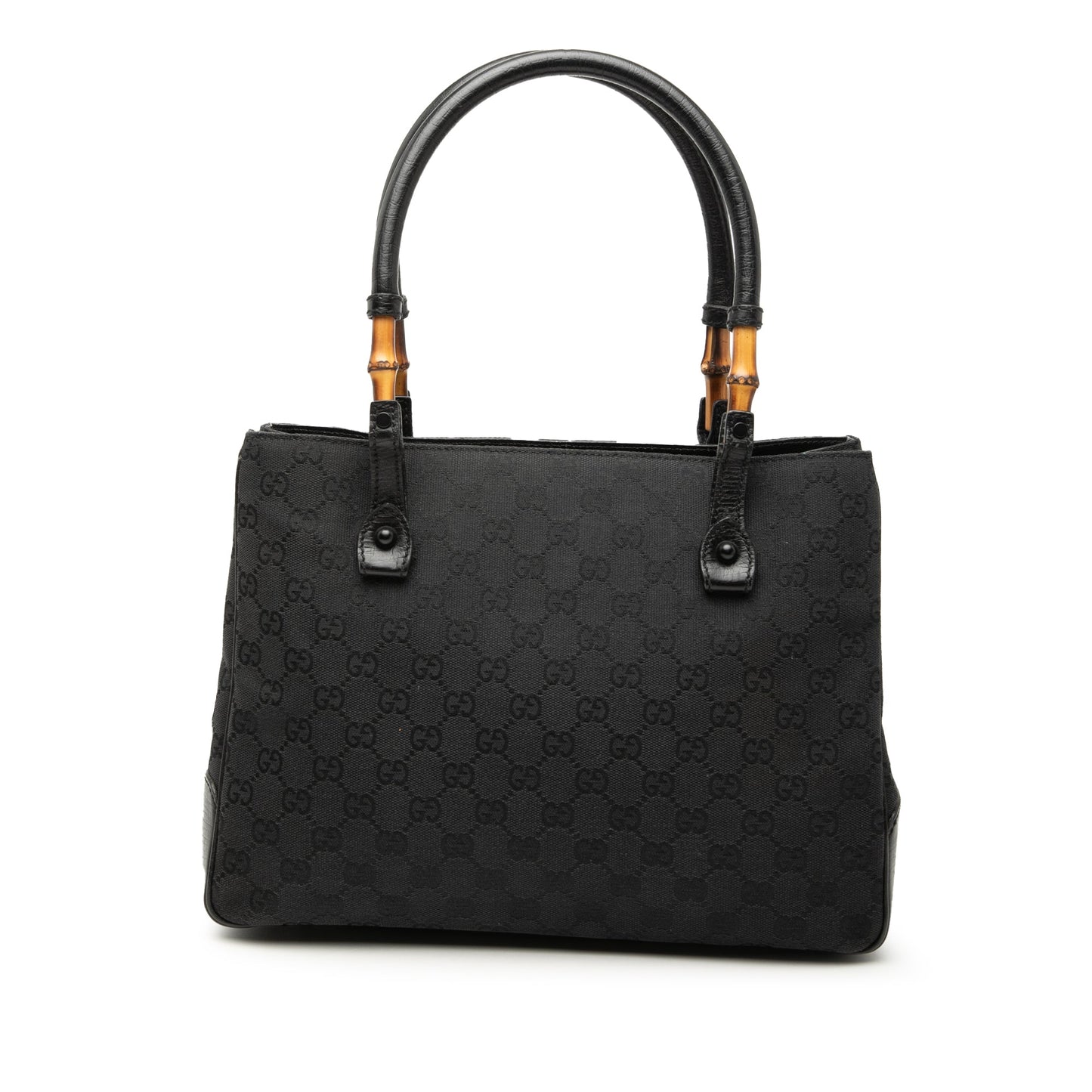 Gucci GG Canvas Bamboo Tote