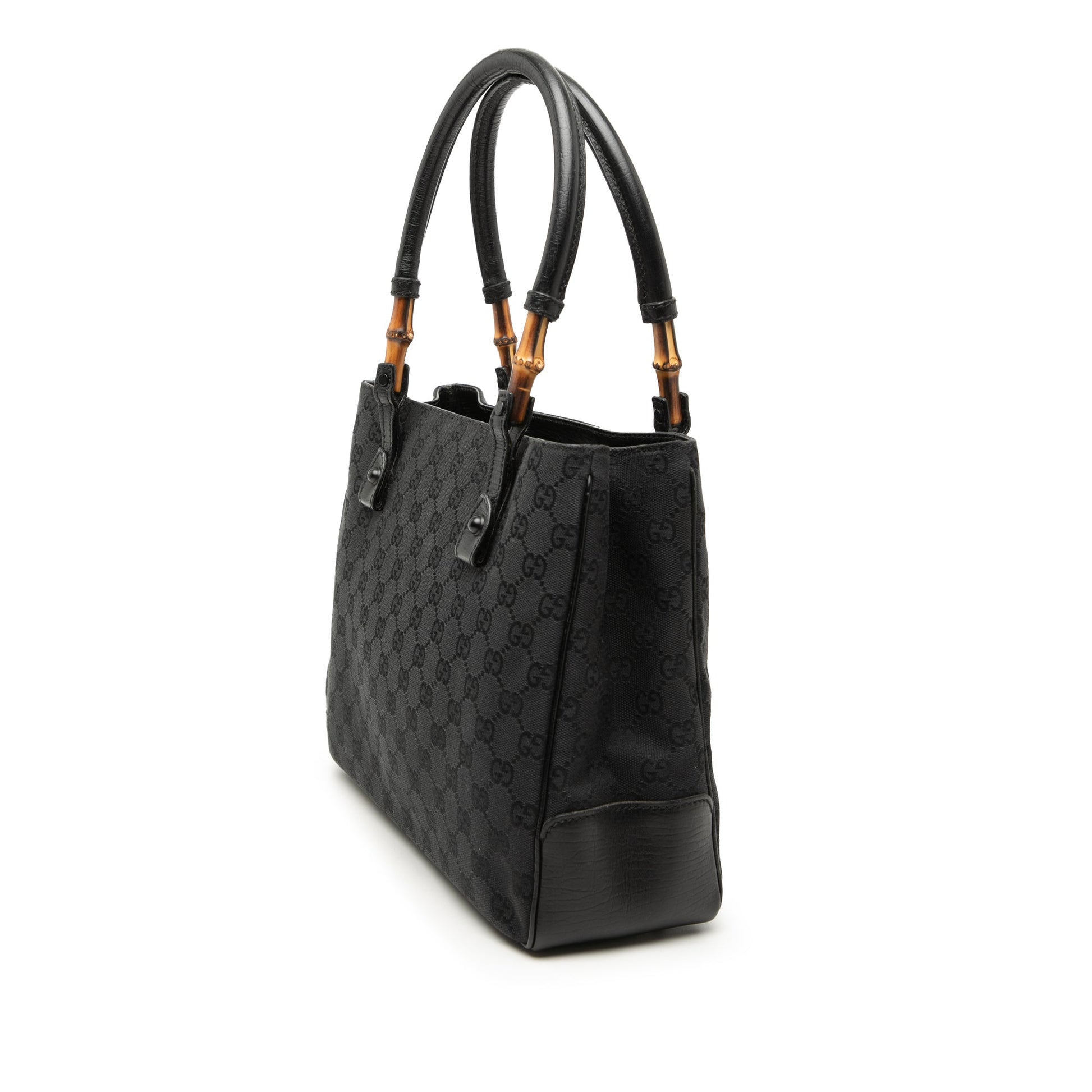 Gucci GG Canvas Bamboo Tote