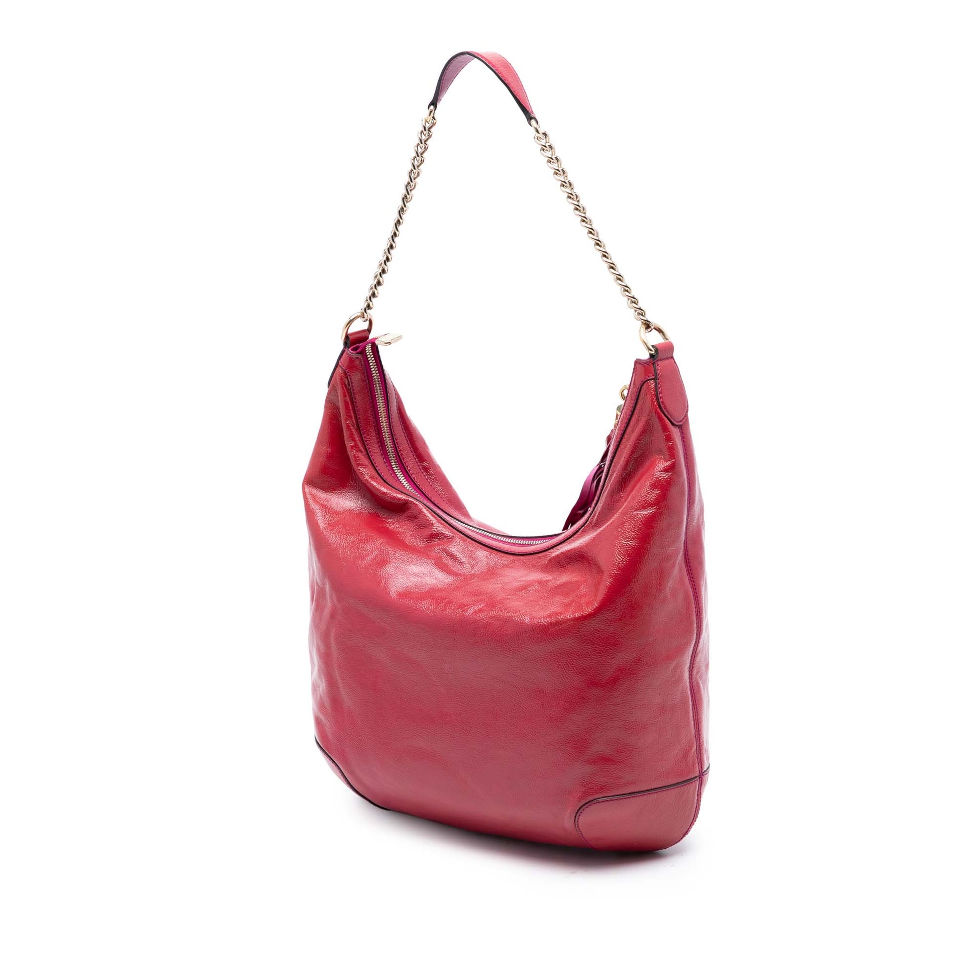 Gucci Patent Soho Shoulder Bag