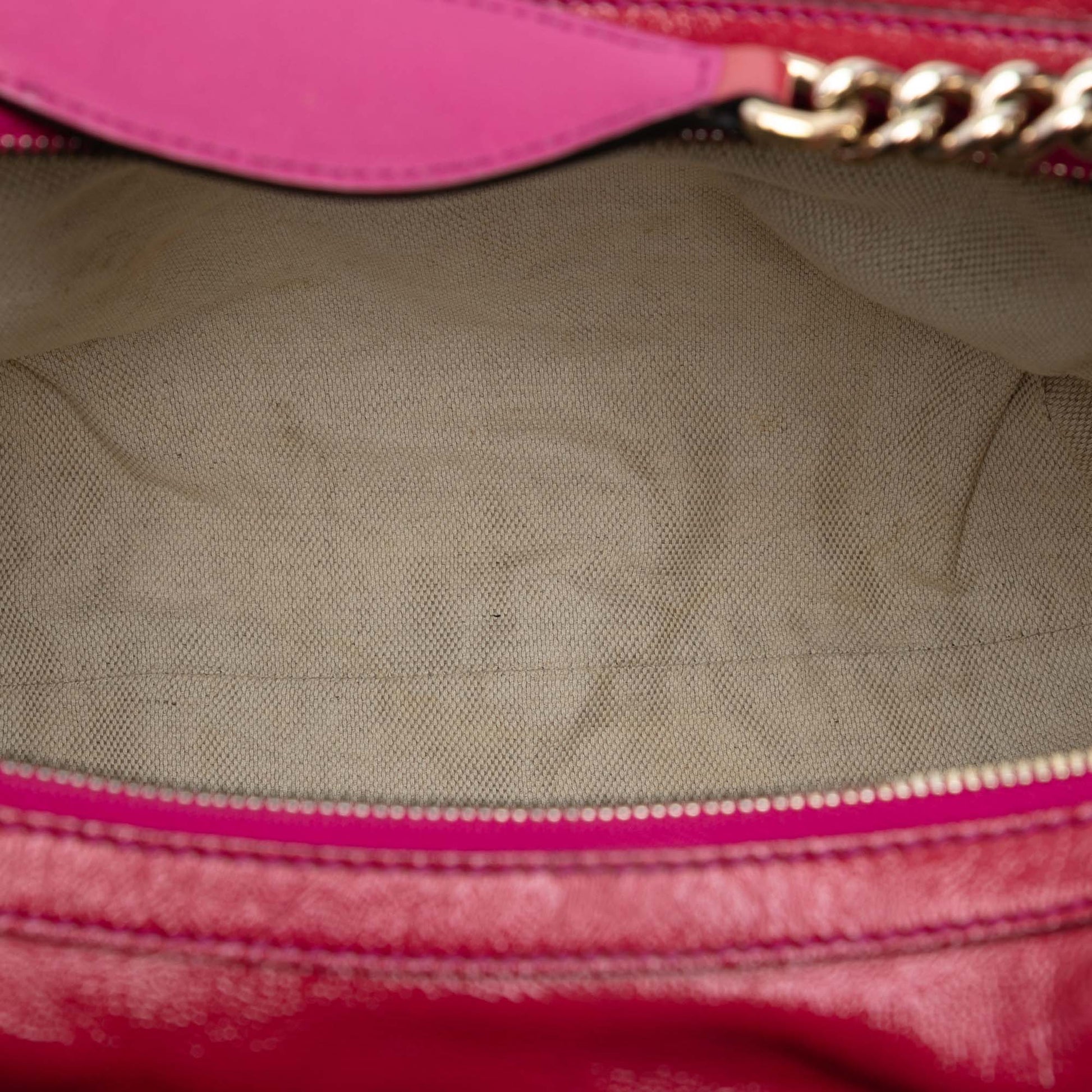 Gucci Patent Soho Shoulder Bag
