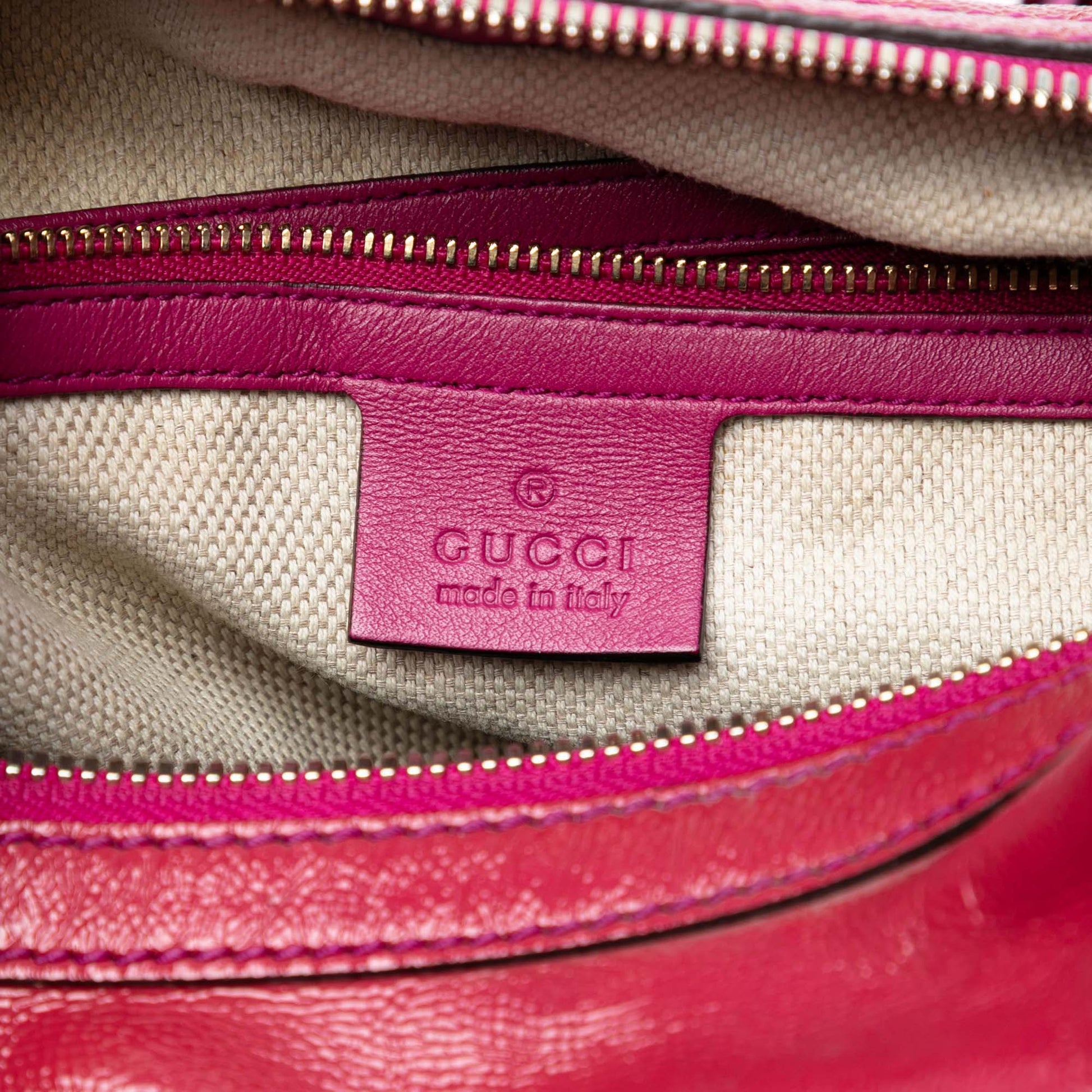 Gucci Patent Soho Shoulder Bag