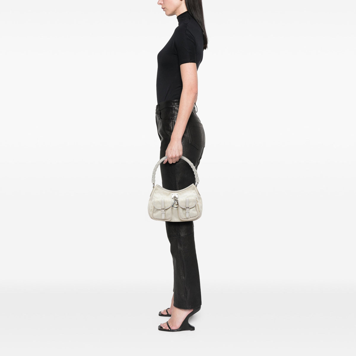 Dior Diorissimo Trotter Canvas Lovely Charm Shoulder Bag — Brown