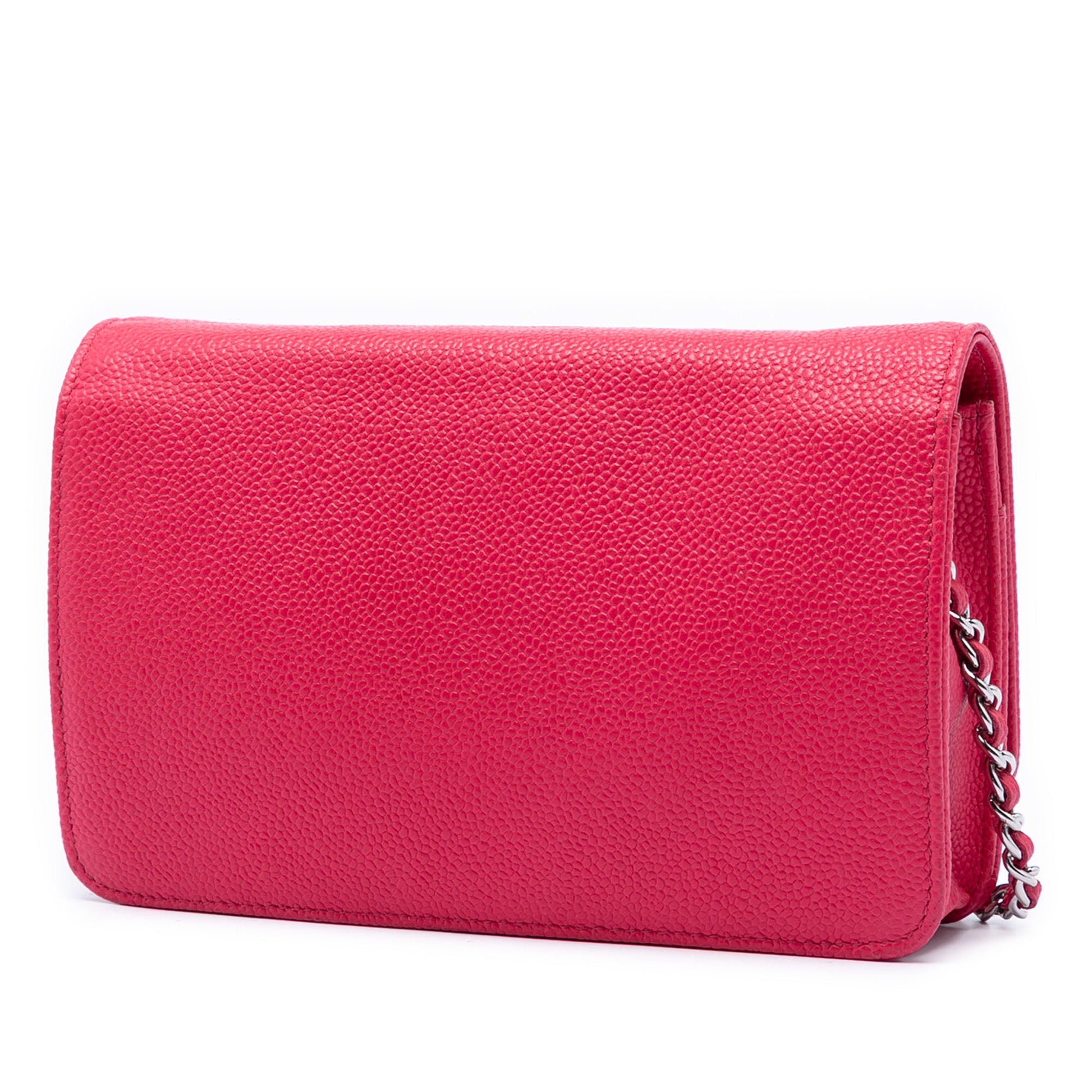 Chanel Caviar Bicolor CC Wallet On Chain