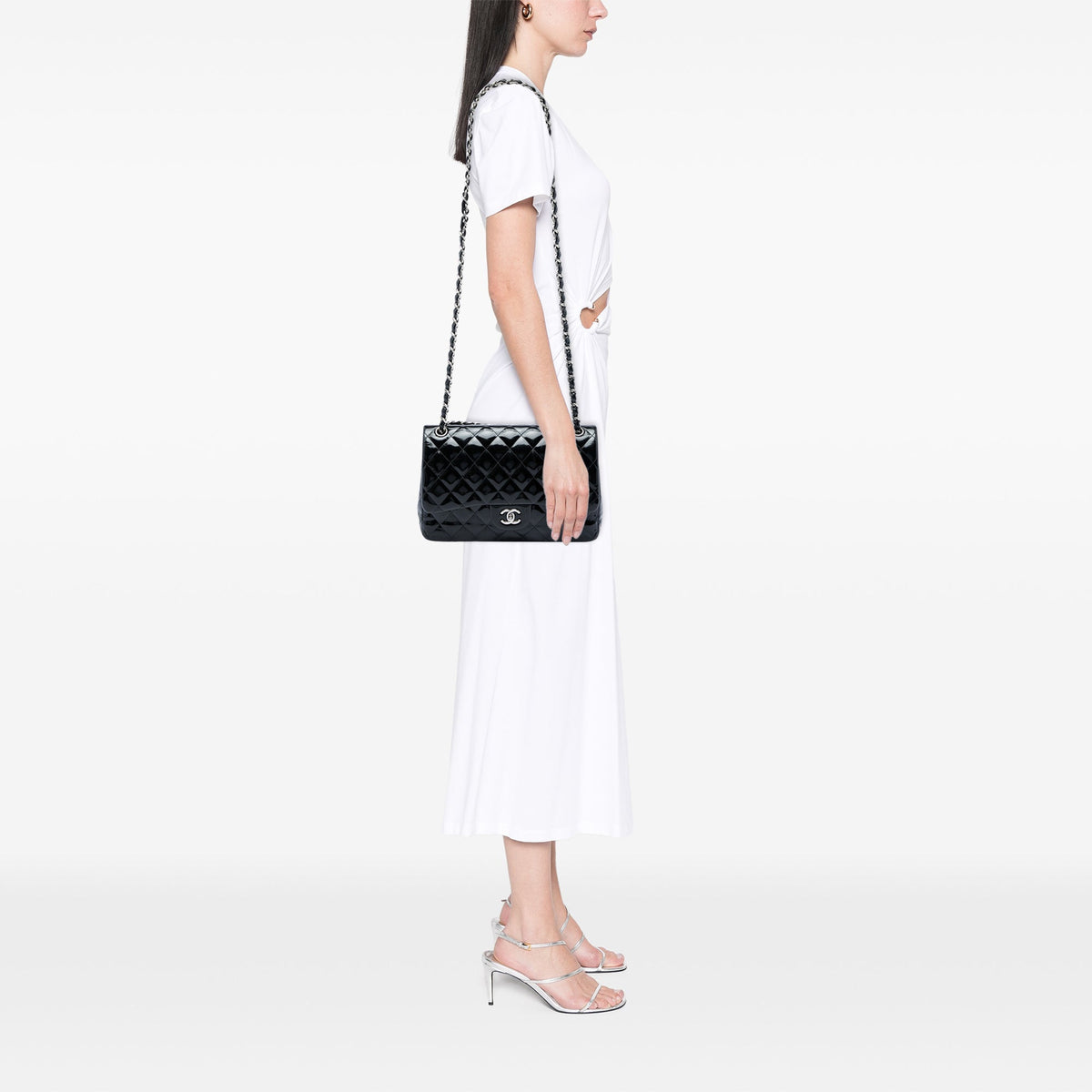Chanel Jumbo Classic Patent Double Flap