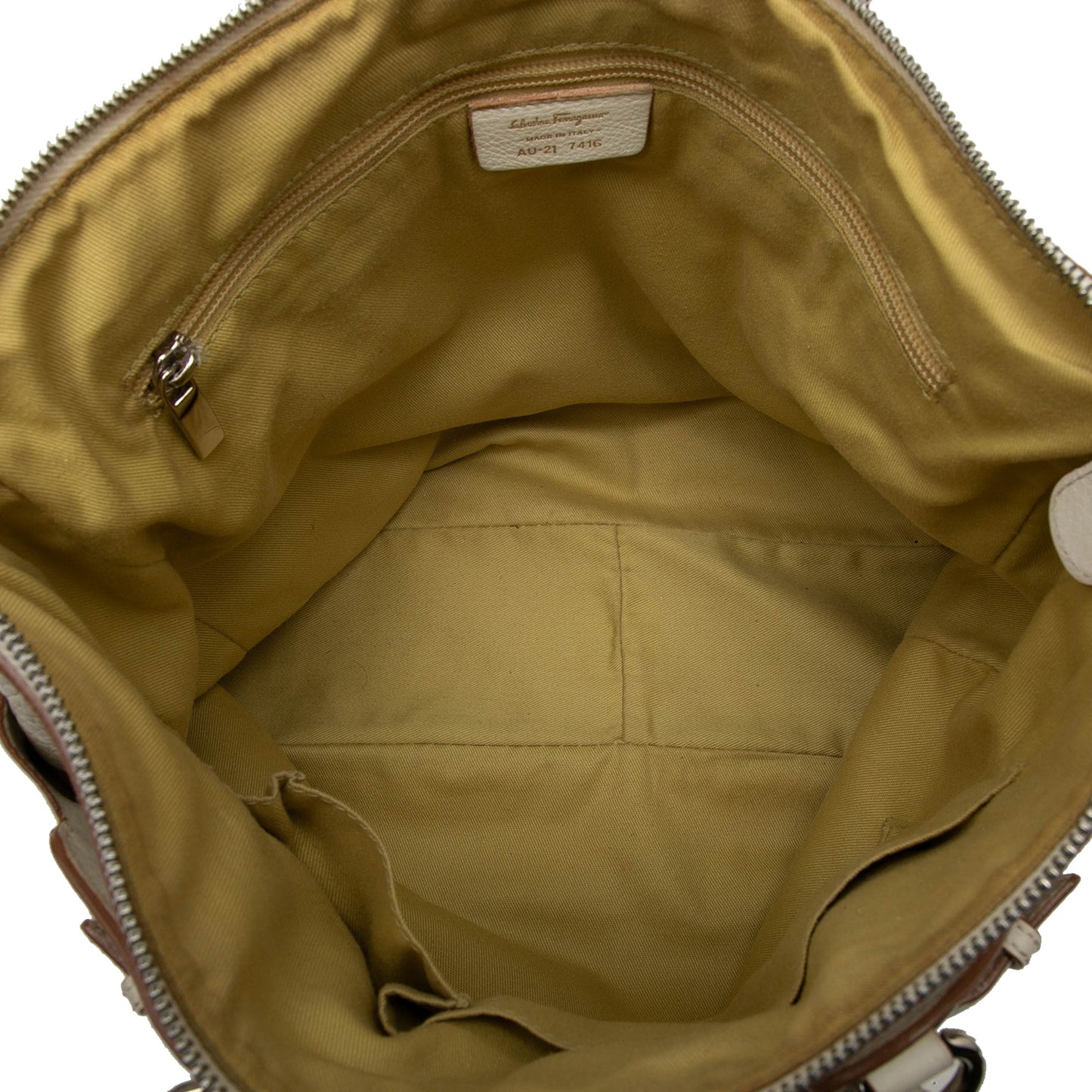 Ferragamo Leather Gancini Convertible Tote