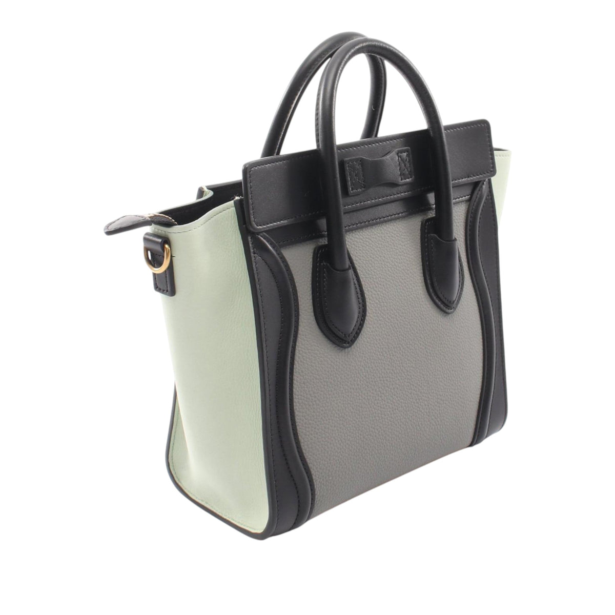 Celine Nano Tricolor Leather Luggage Tote