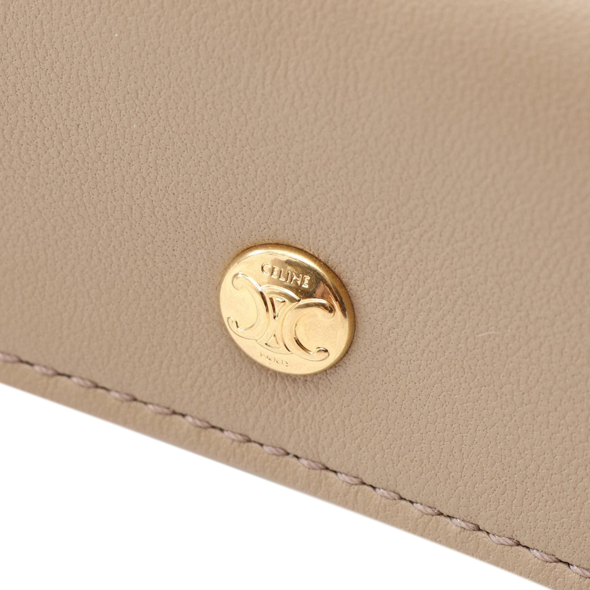 Celine Leather Trio Flap