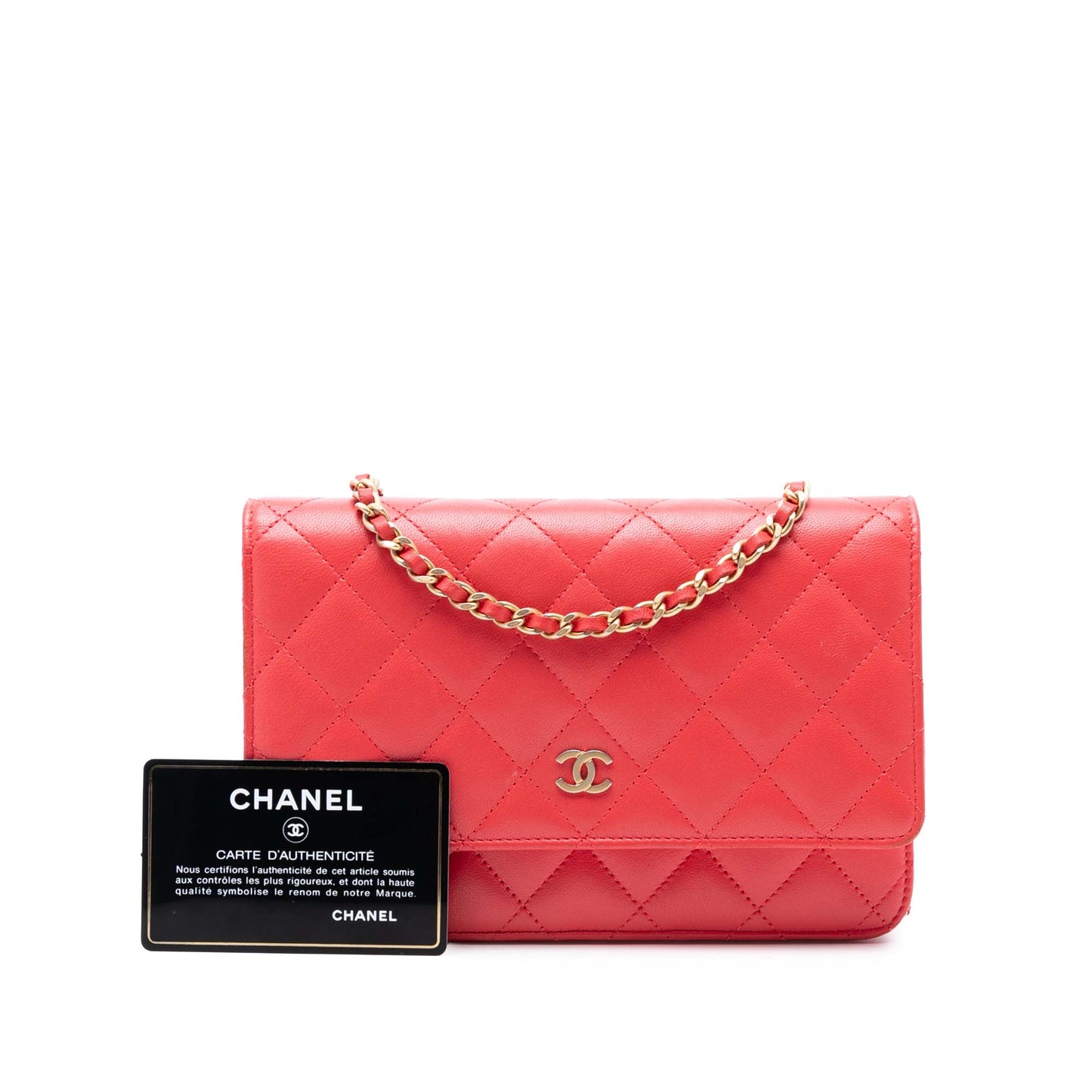 Chanel CC Quilted Lambskin Wallet on Chain