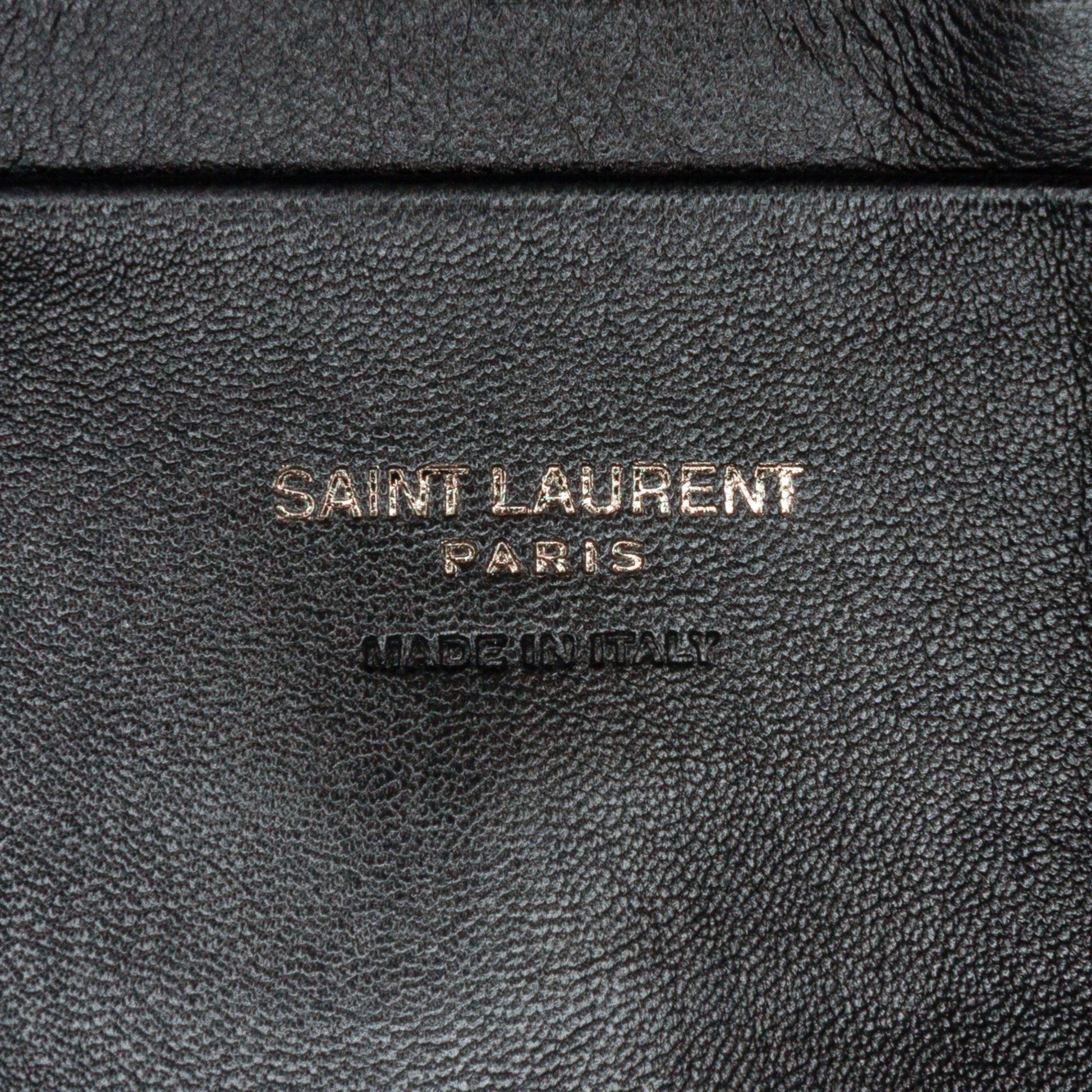 Saint Laurent Canvas Metallic Tiger Print Monogram Lou Camera Bag