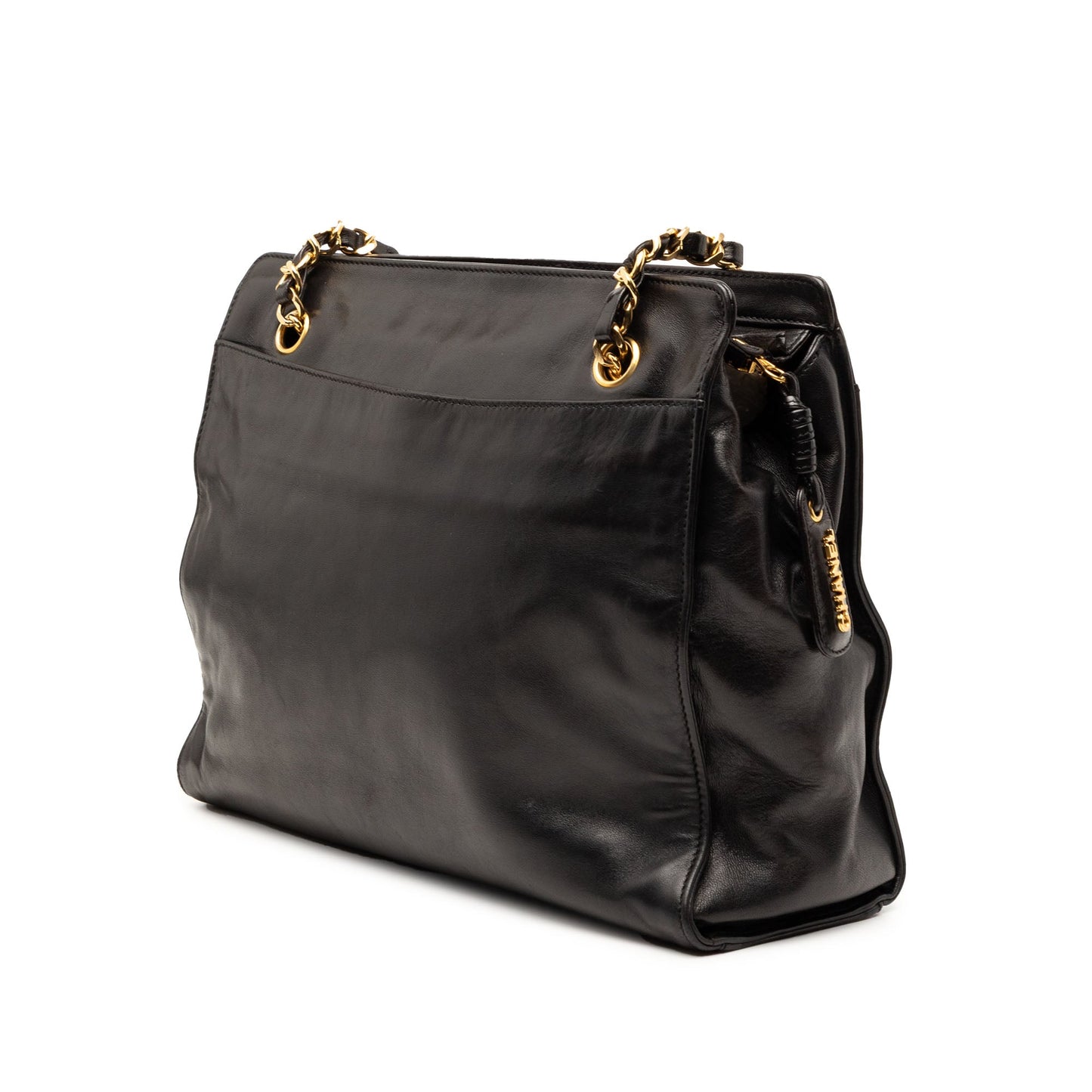 Chanel CC Lambskin Chain Tote