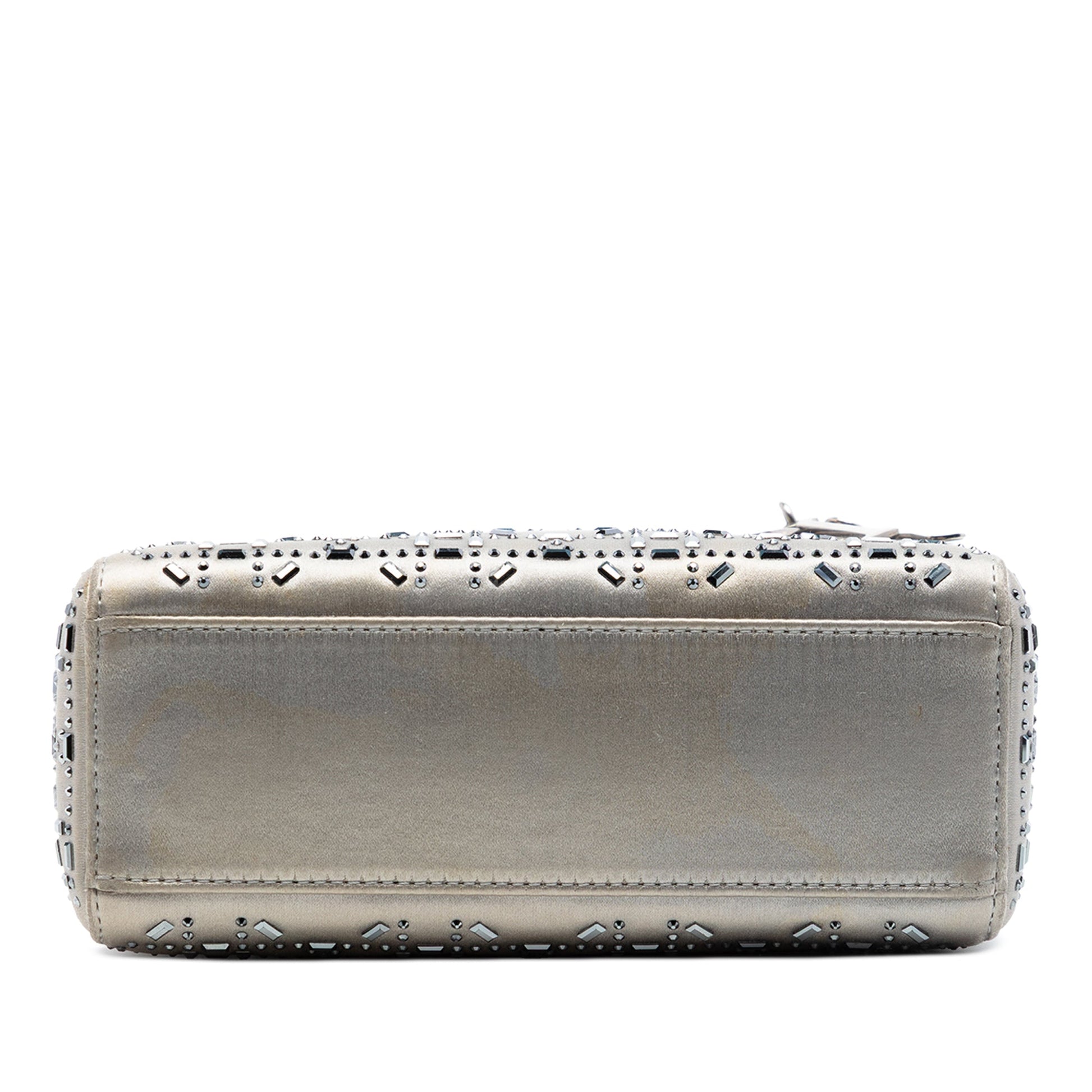 Dior Mini Satin Cannage Crystal Embellished Lady Dior