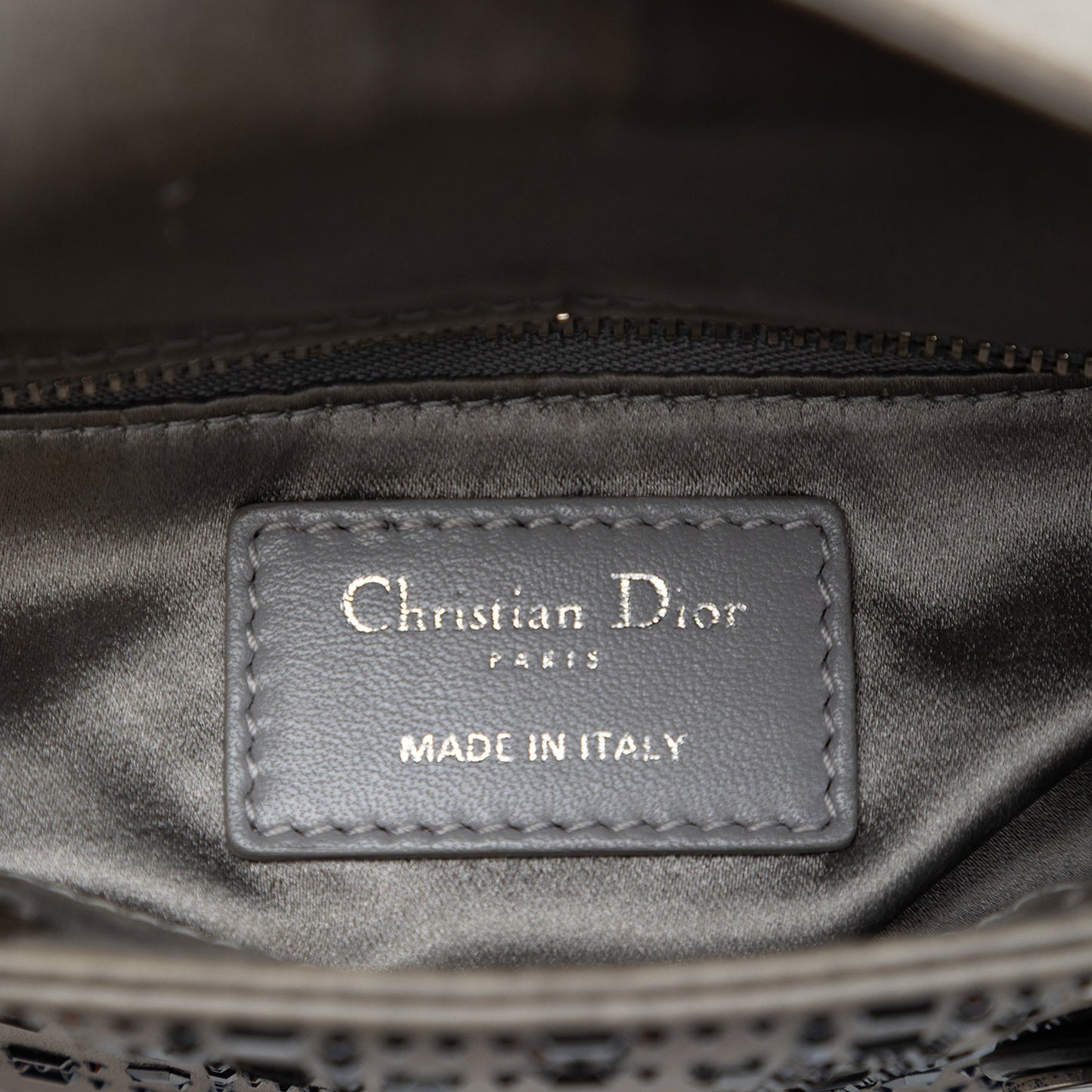 Dior Mini Satin Cannage Crystal Embellished Lady Dior