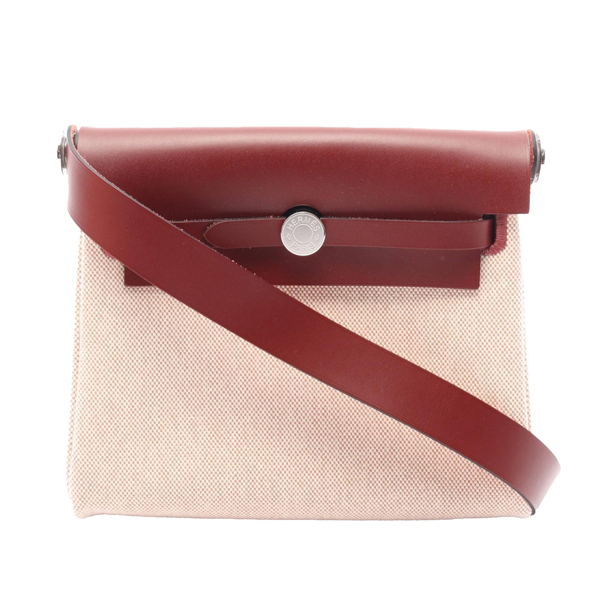 Hermès Military Toile and Vache Hunter Herbag Zip 20