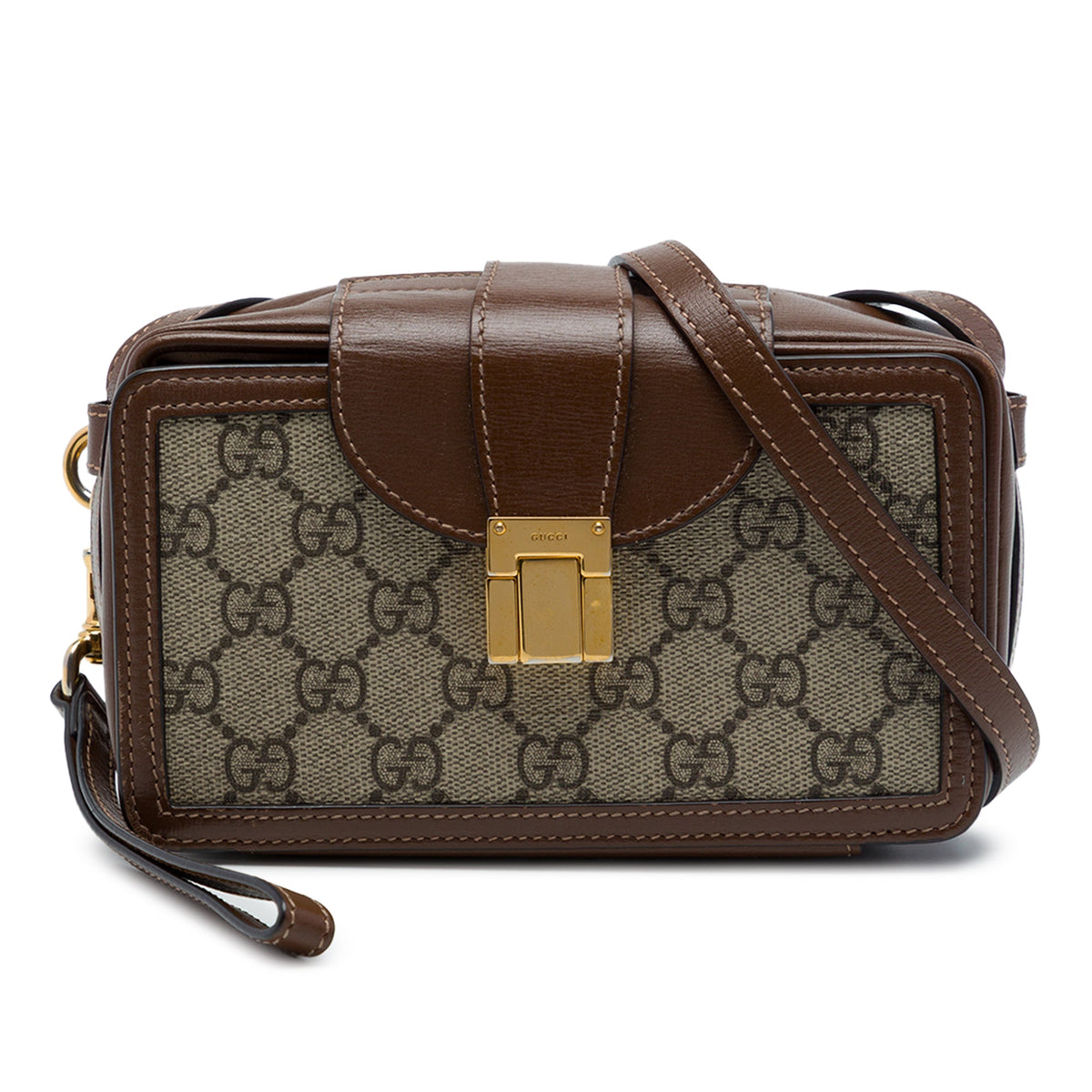 Gucci Mini GG Supreme Clasp Crossbody