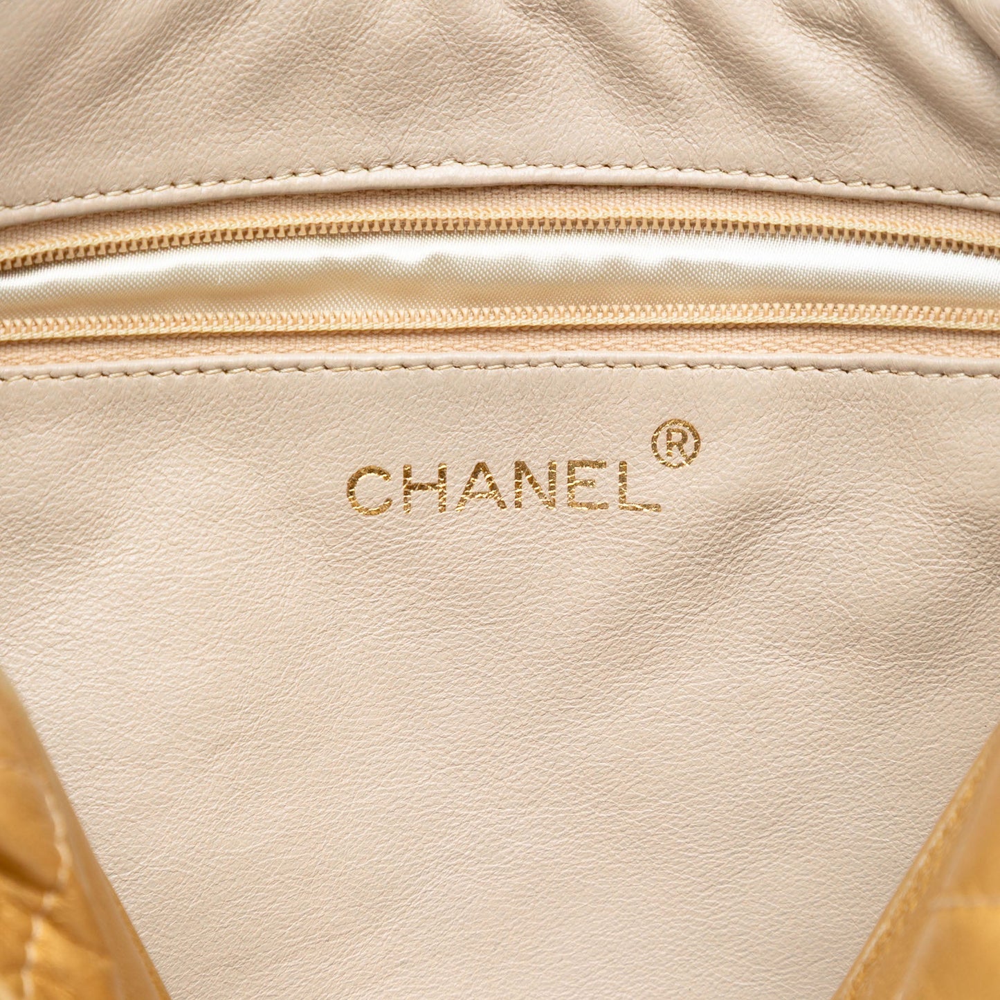 Metallic Woven Lambskin Chain Camera Bag