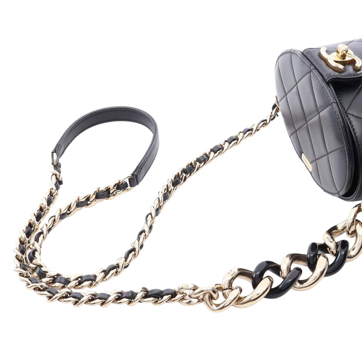 Chanel Mini Quilted Lambskin Elegant Chain Vanity Case