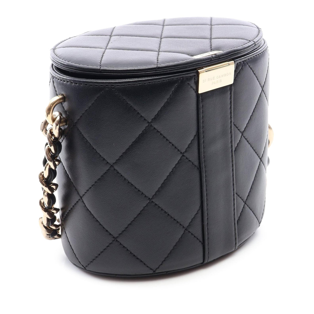 Chanel Mini Quilted Lambskin Elegant Chain Vanity Case