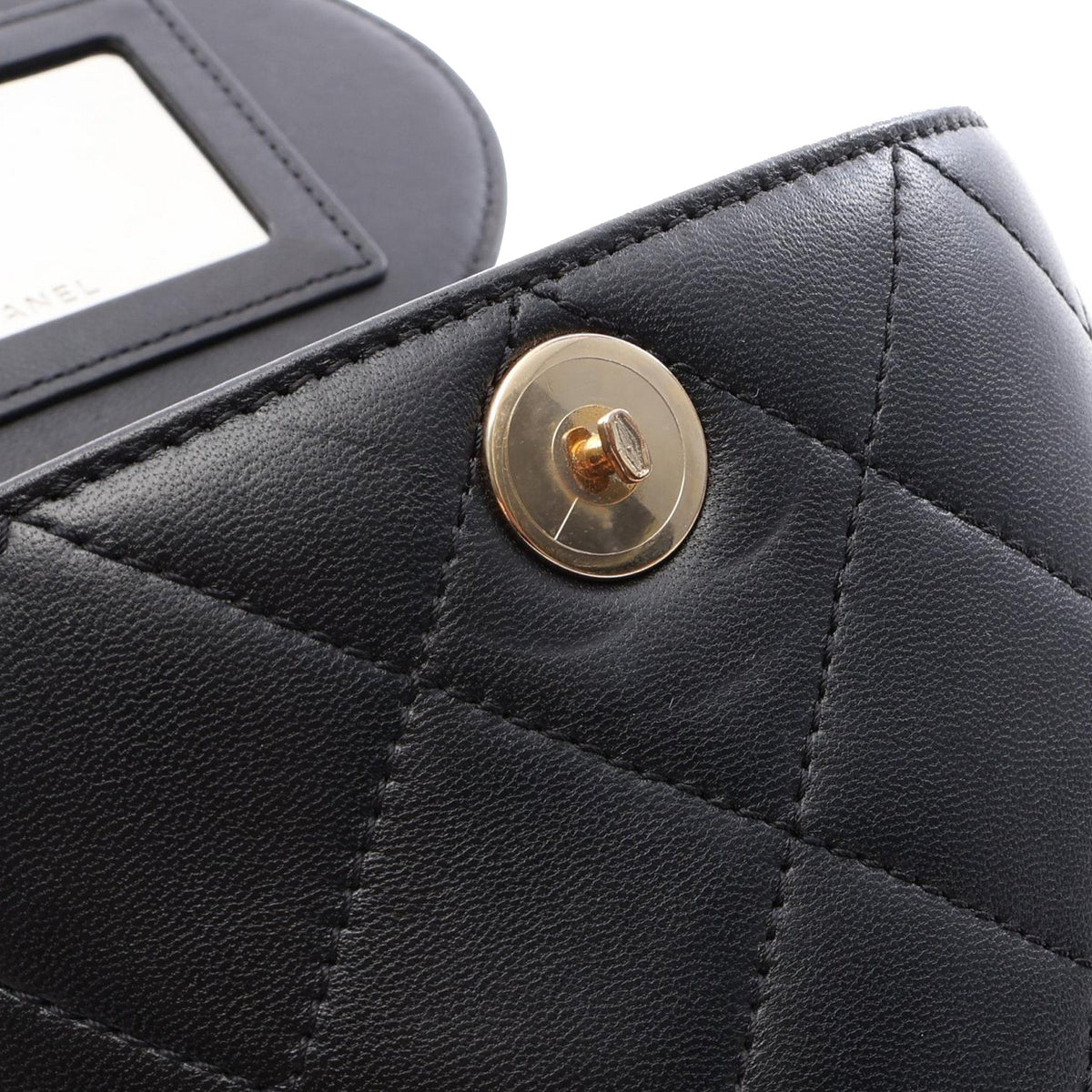 Chanel Mini Quilted Lambskin Elegant Chain Vanity Case