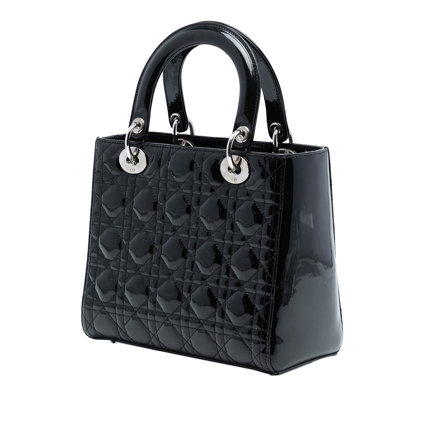 Dior Medium Patent Cannage Lady Dior