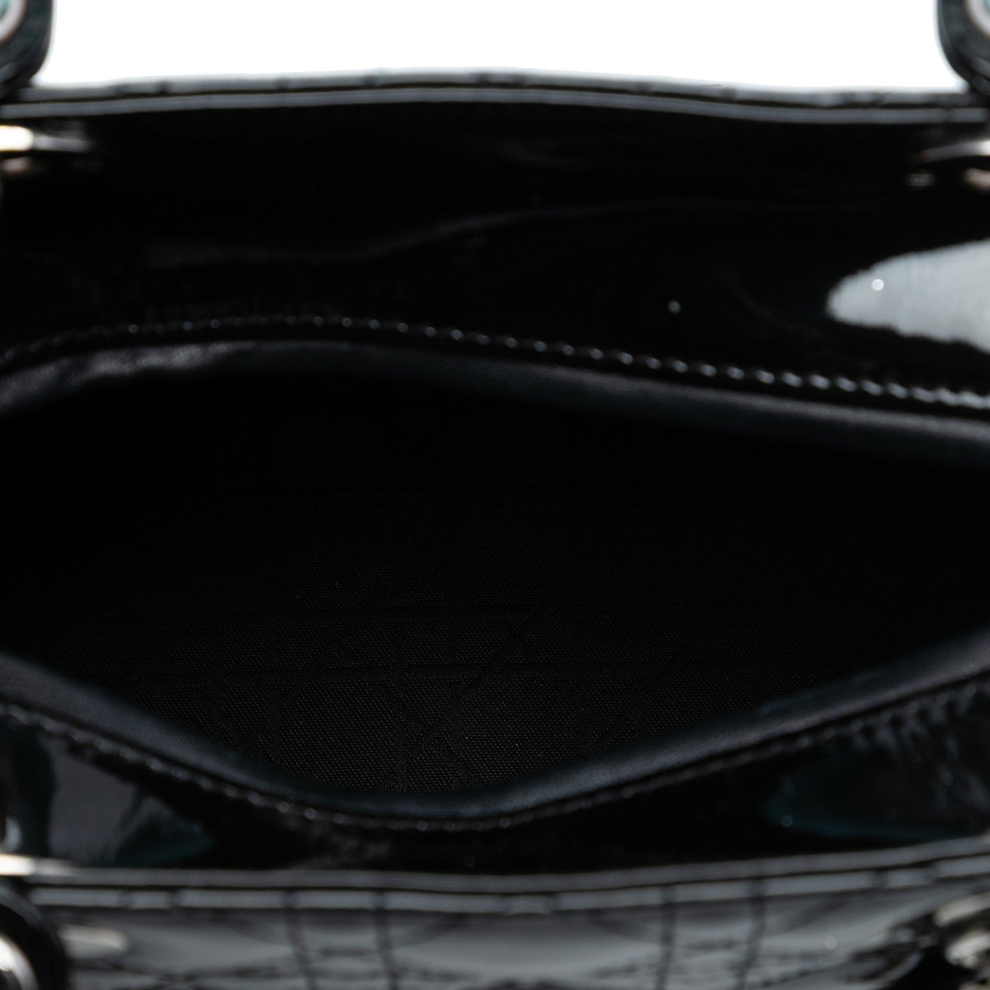 Dior Medium Patent Cannage Lady Dior