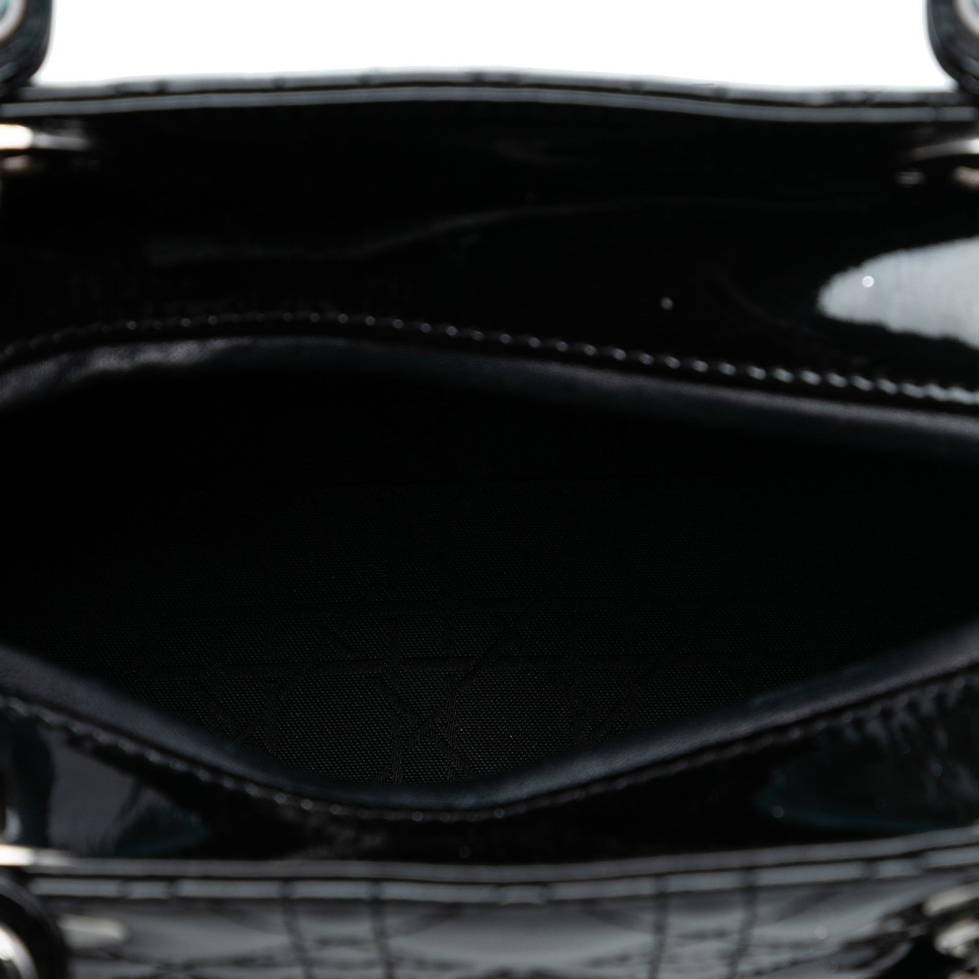 Dior Medium Patent Cannage Lady Dior