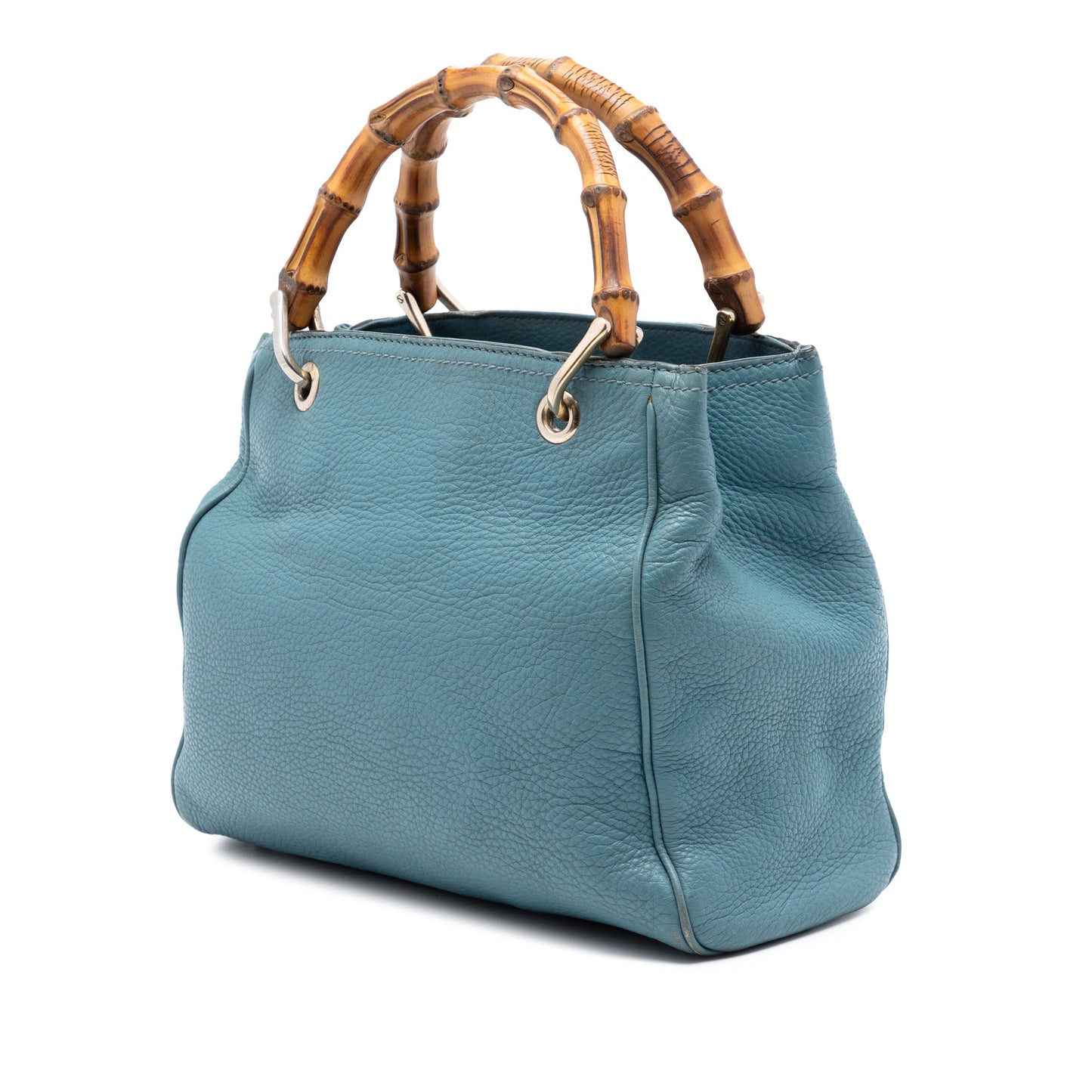 Gucci Small Calfskin Bamboo Shopper Satchel