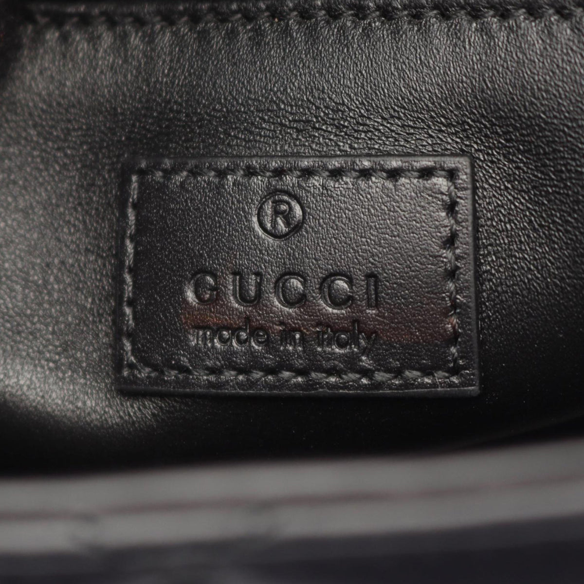 Gucci Small Calfskin Deco Shoulder Bag — Black