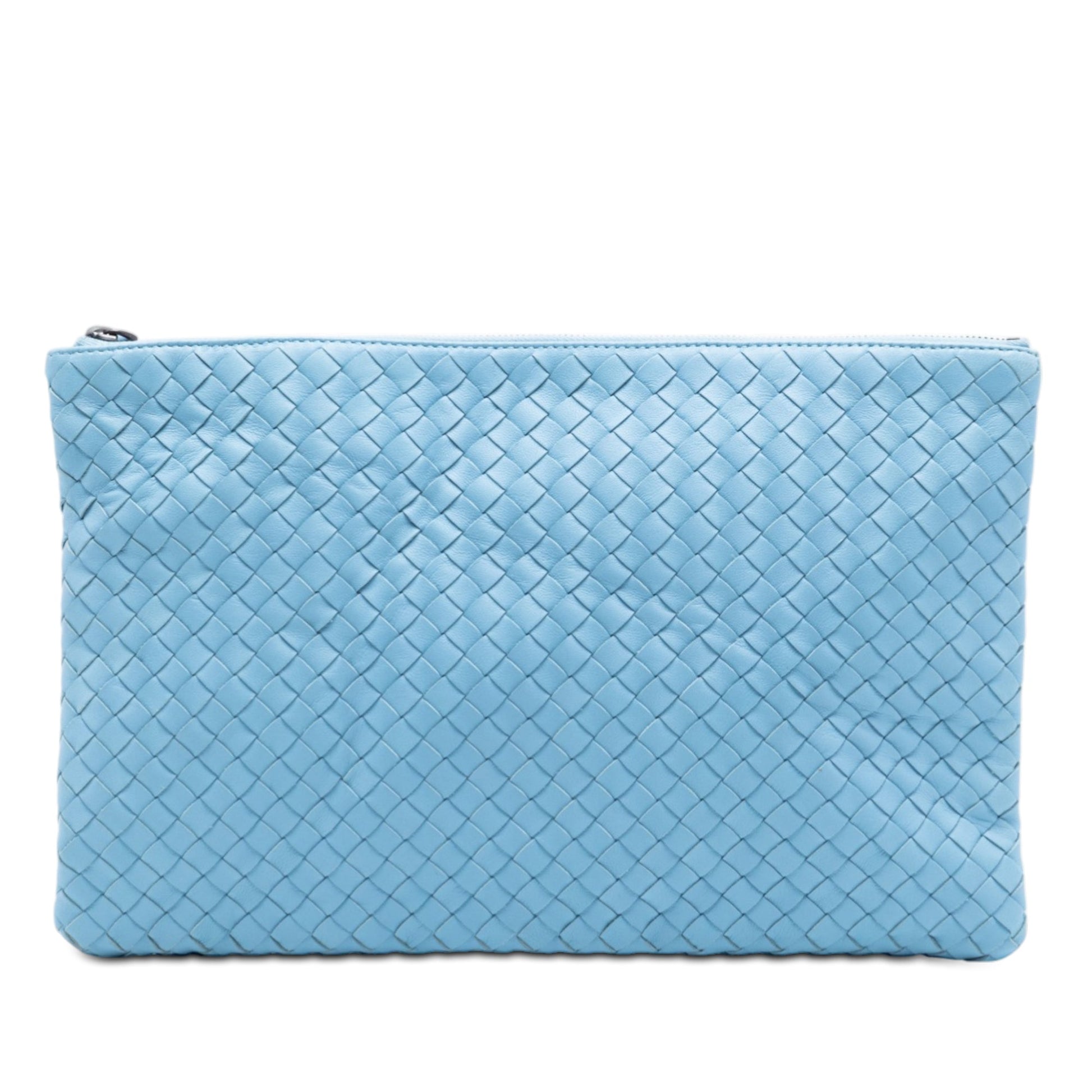 Bottega Veneta Medium Nappa Intrecciato Flat Pouch
