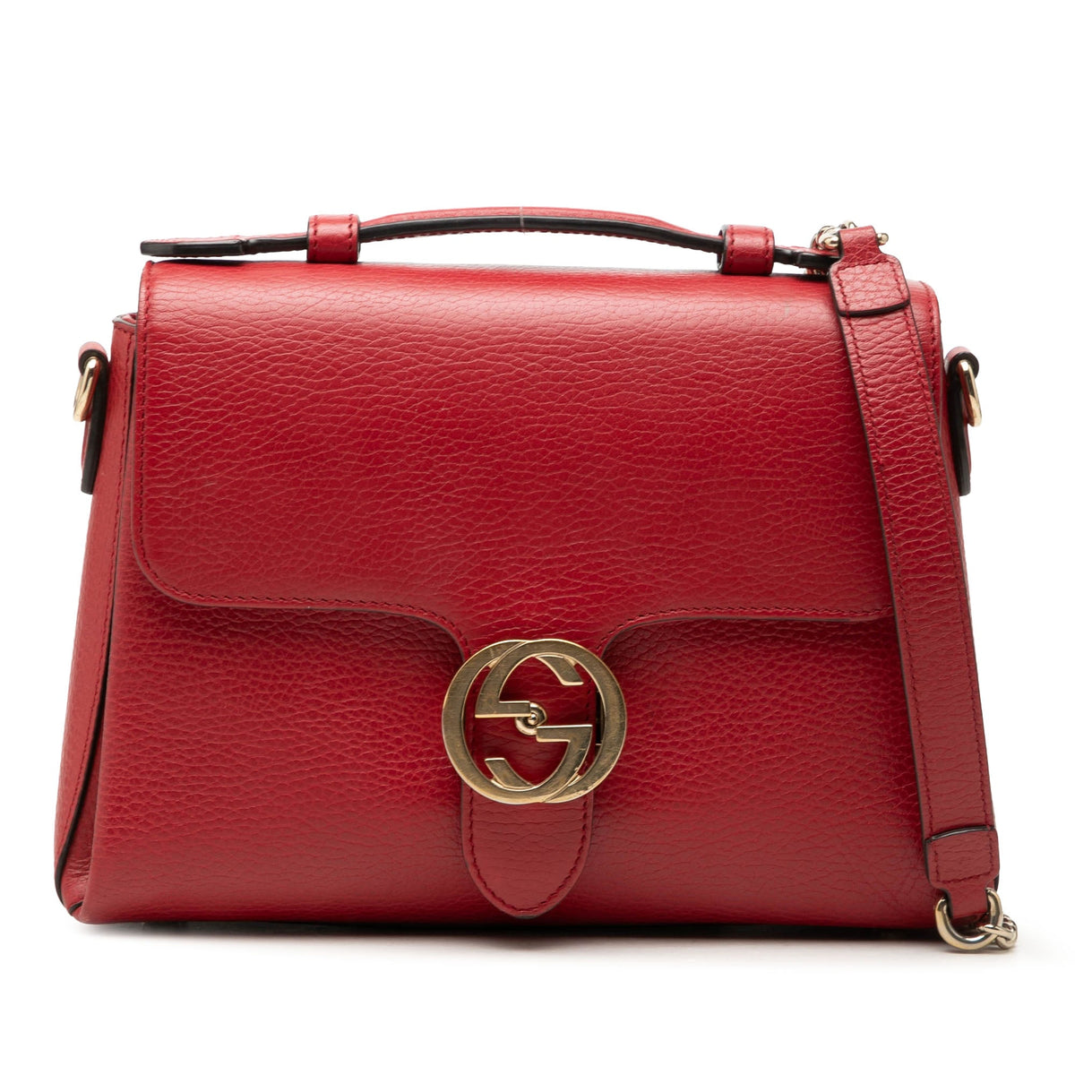 Gucci Small Dollar Calf Interlocking G Satchel