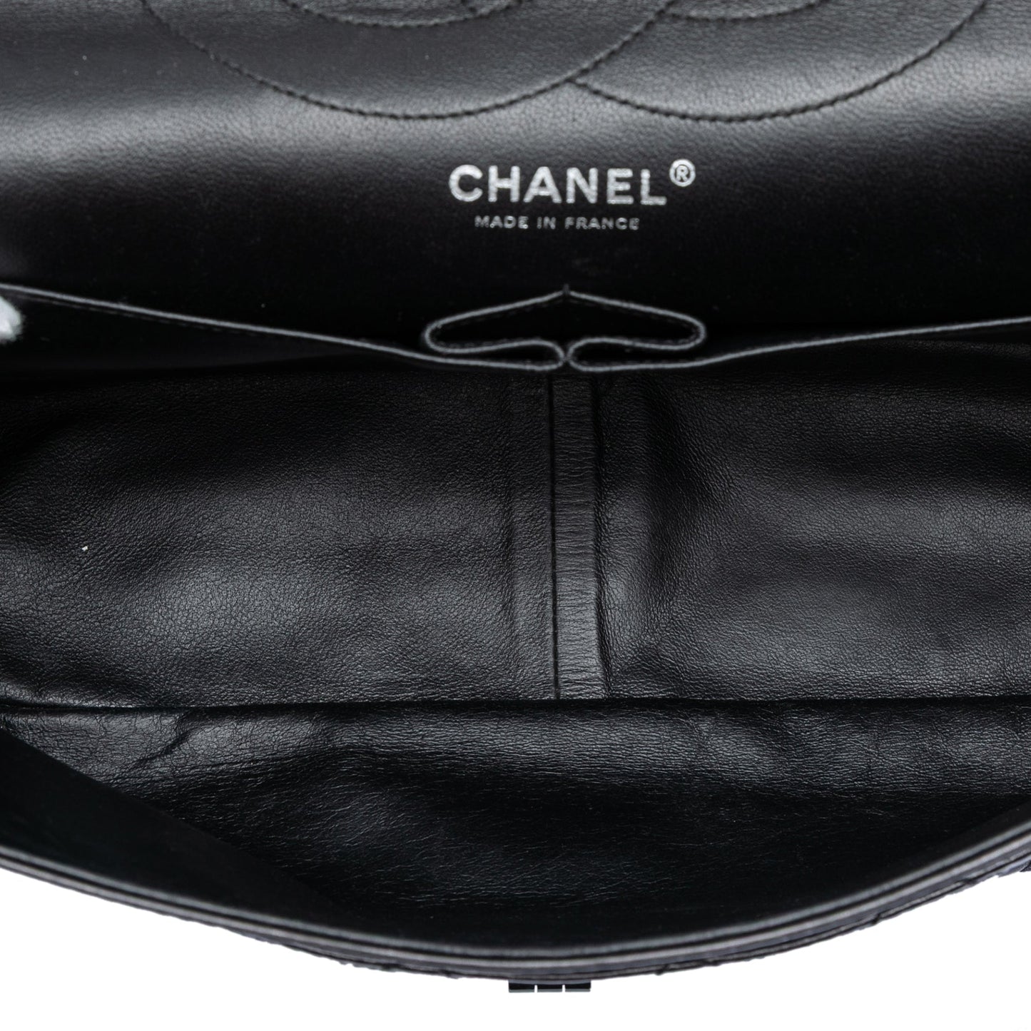 Quilted Aged Calfskin So Black Reissue 2.55 Double Flap 227