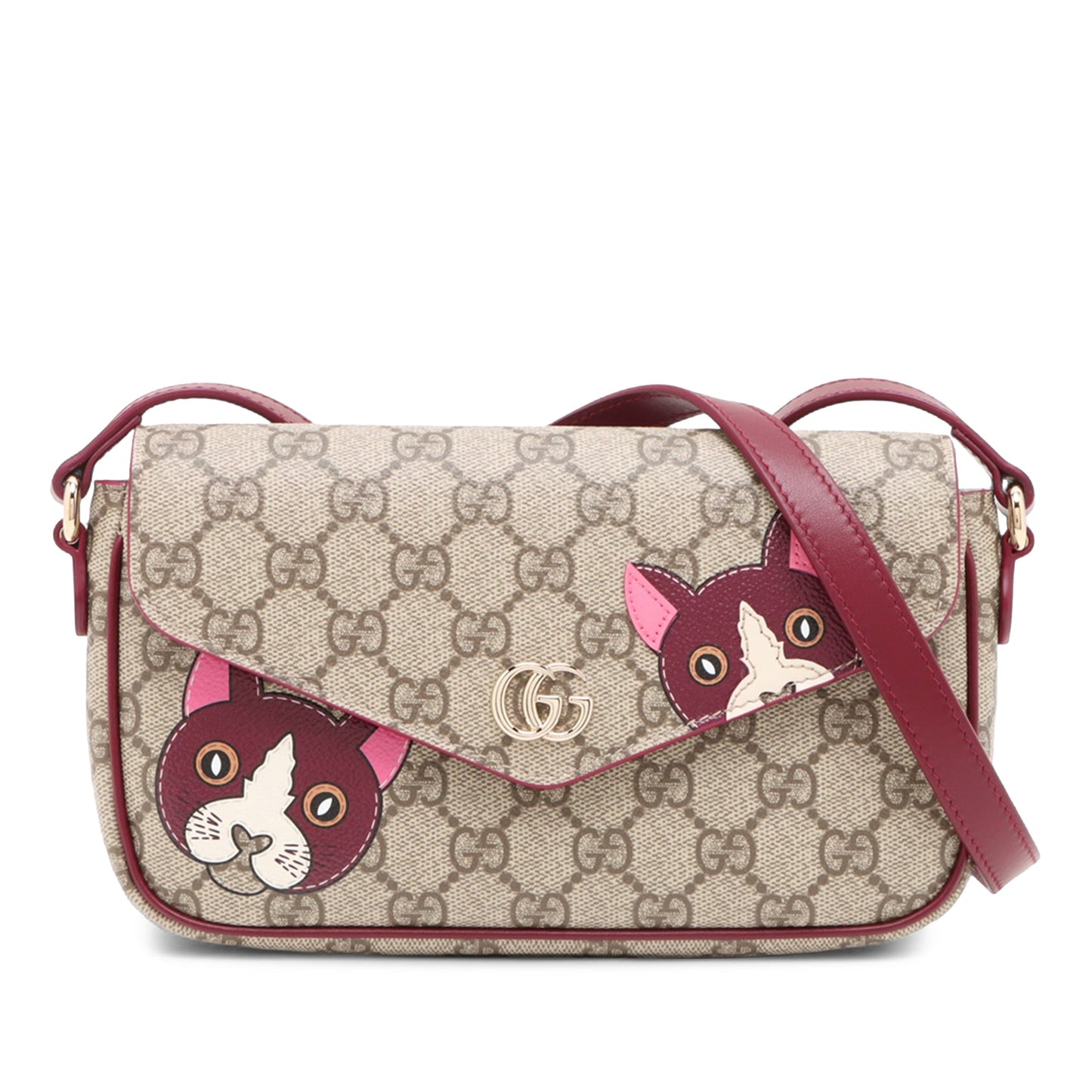 Gucci GG Supreme Ophidia Cat Pochette Crossbody