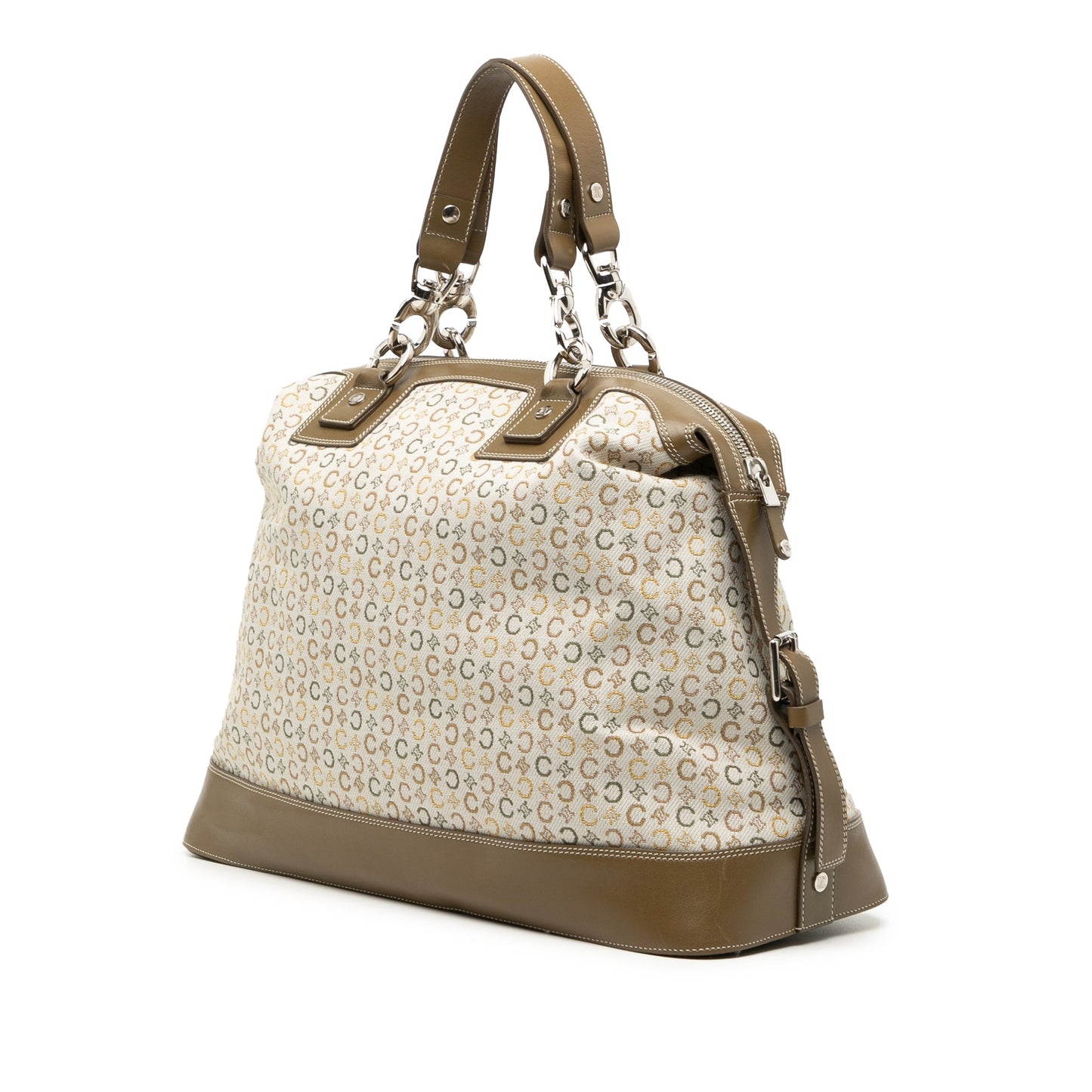 Celine C Macadam Canvas Handbag