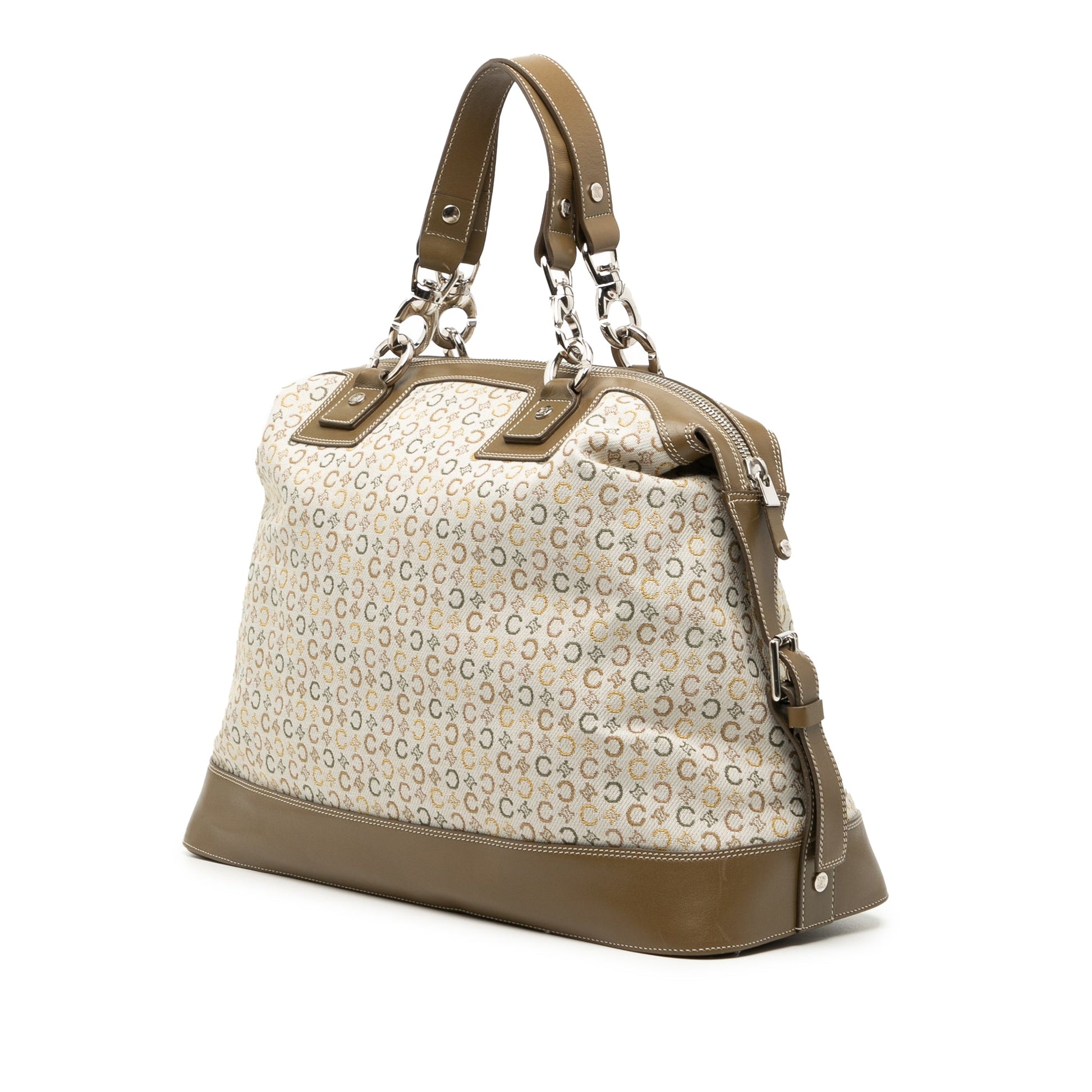 Celine C Macadam Canvas Handbag