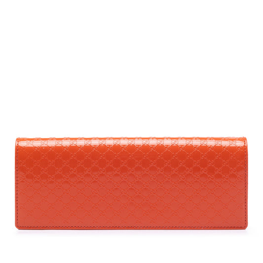 Gucci Microguccissima Patent Broadway Clutch