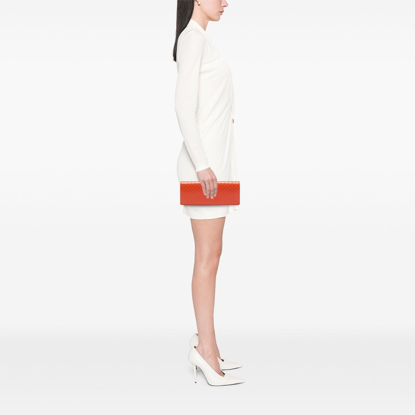 Gucci Microguccissima Patent Broadway Clutch