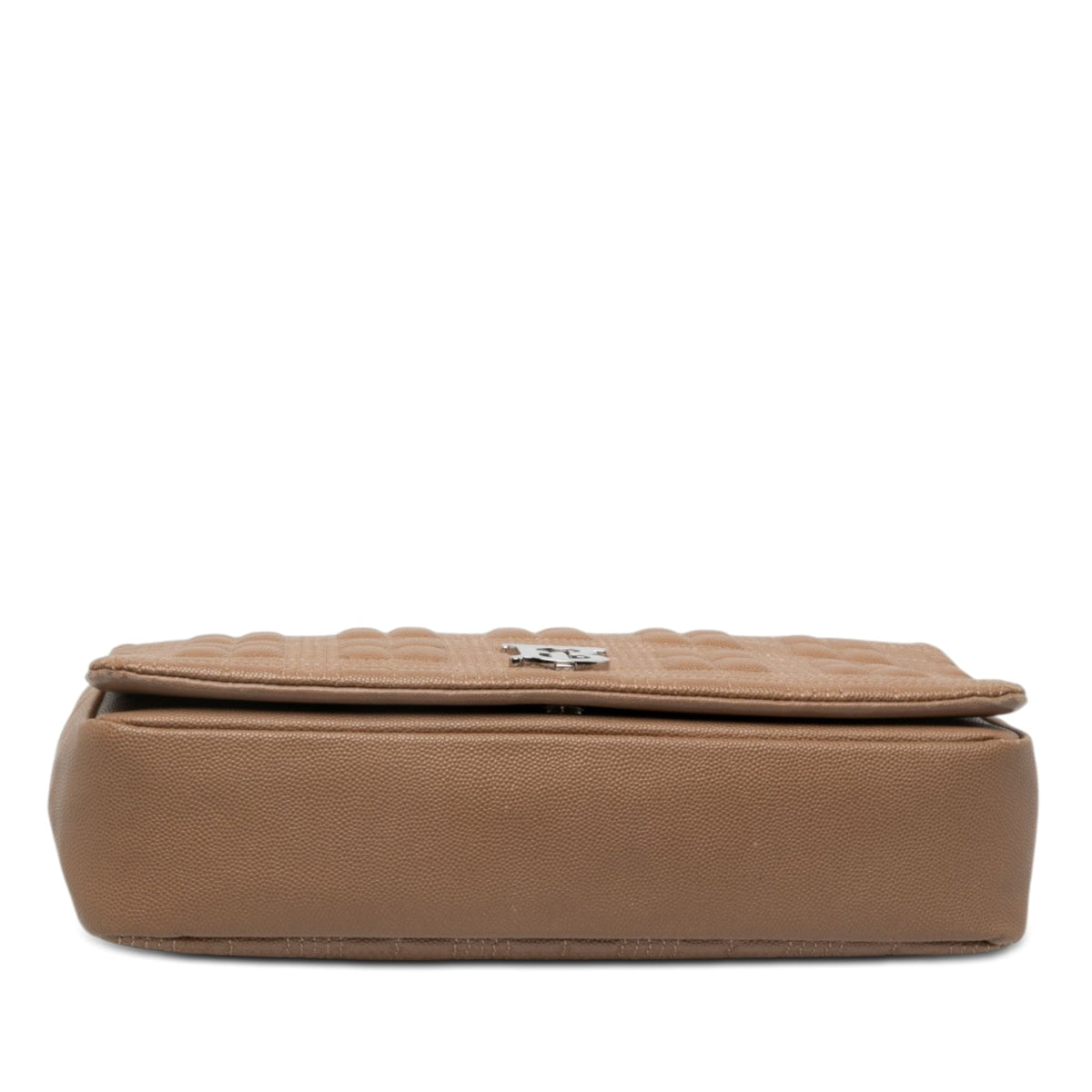 Burberry Medium Quilted Lambskin Lola Crossbody — Brown