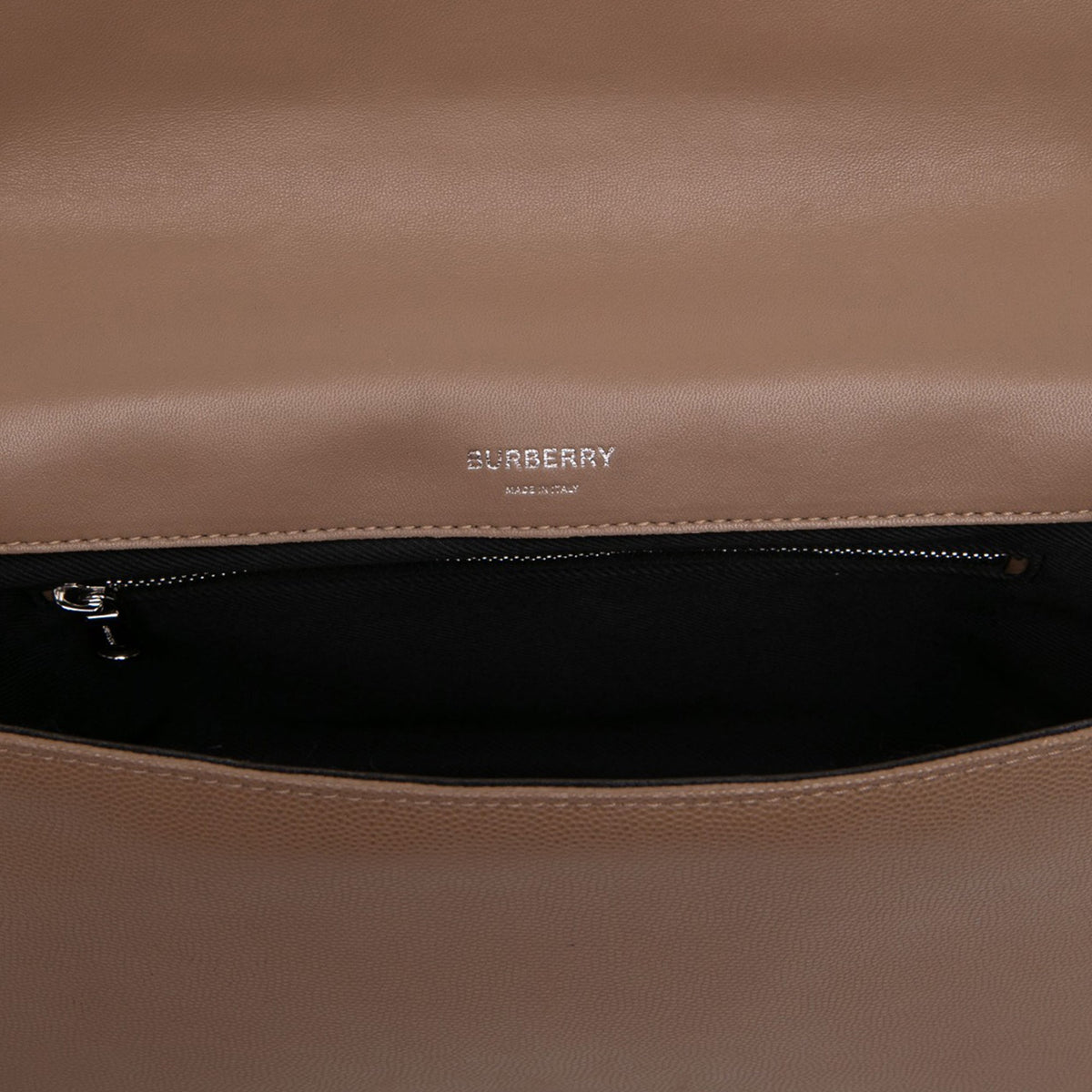 Burberry Medium Quilted Lambskin Lola Crossbody — Brown