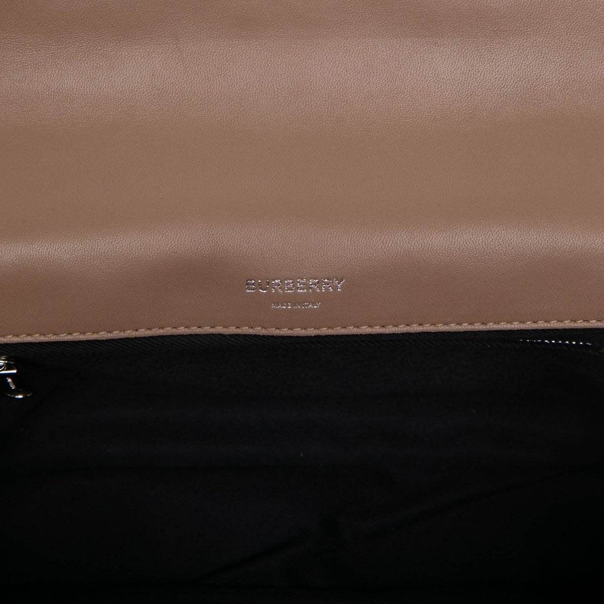 Burberry Medium Quilted Lambskin Lola Crossbody — Brown