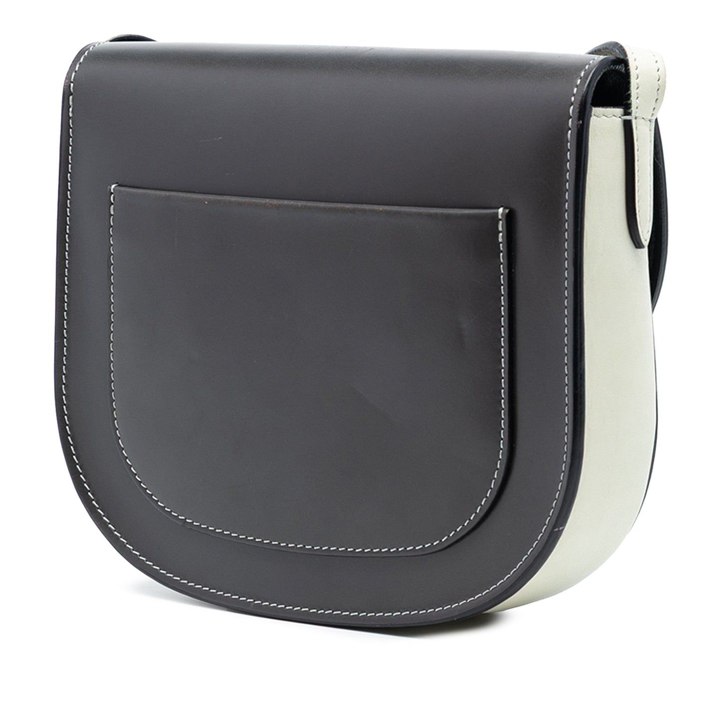 Celine Small Bicolor Glazed Calfskin Trotteur Crossbody