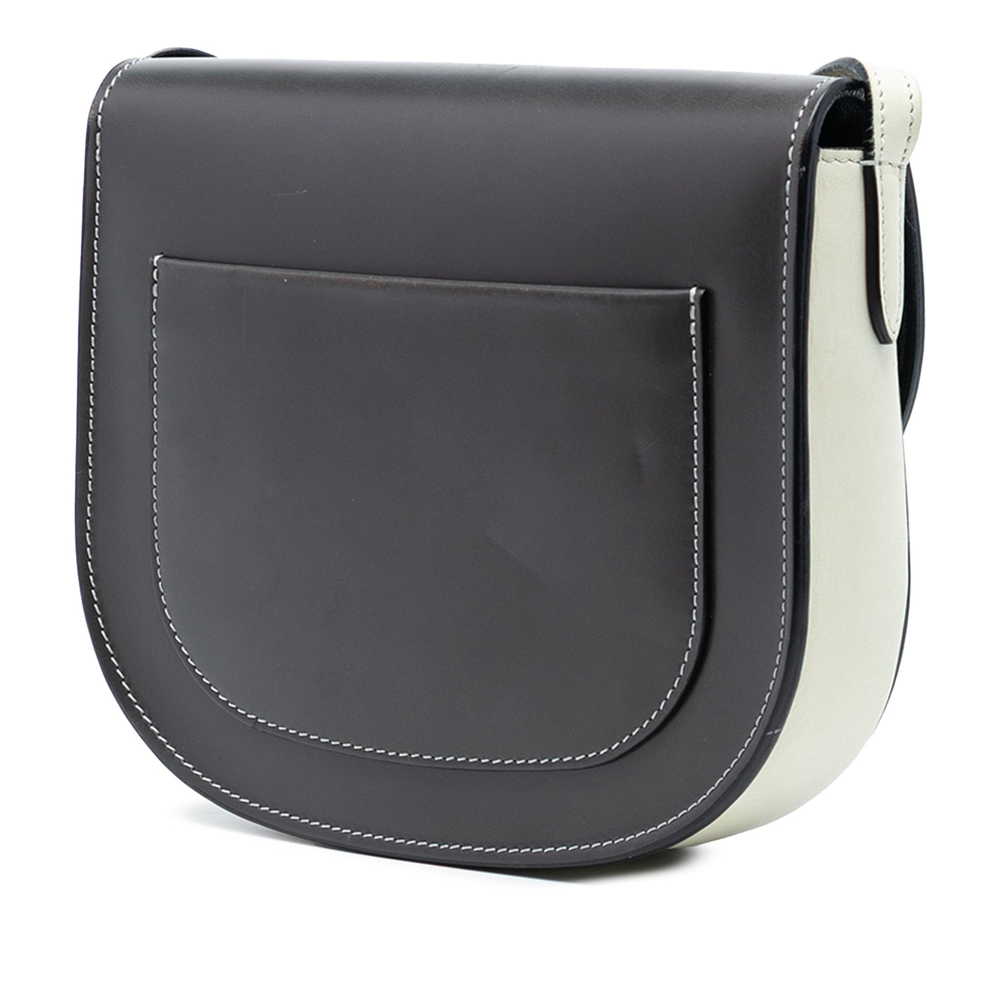 Celine Small Bicolor Glazed Calfskin Trotteur Crossbody