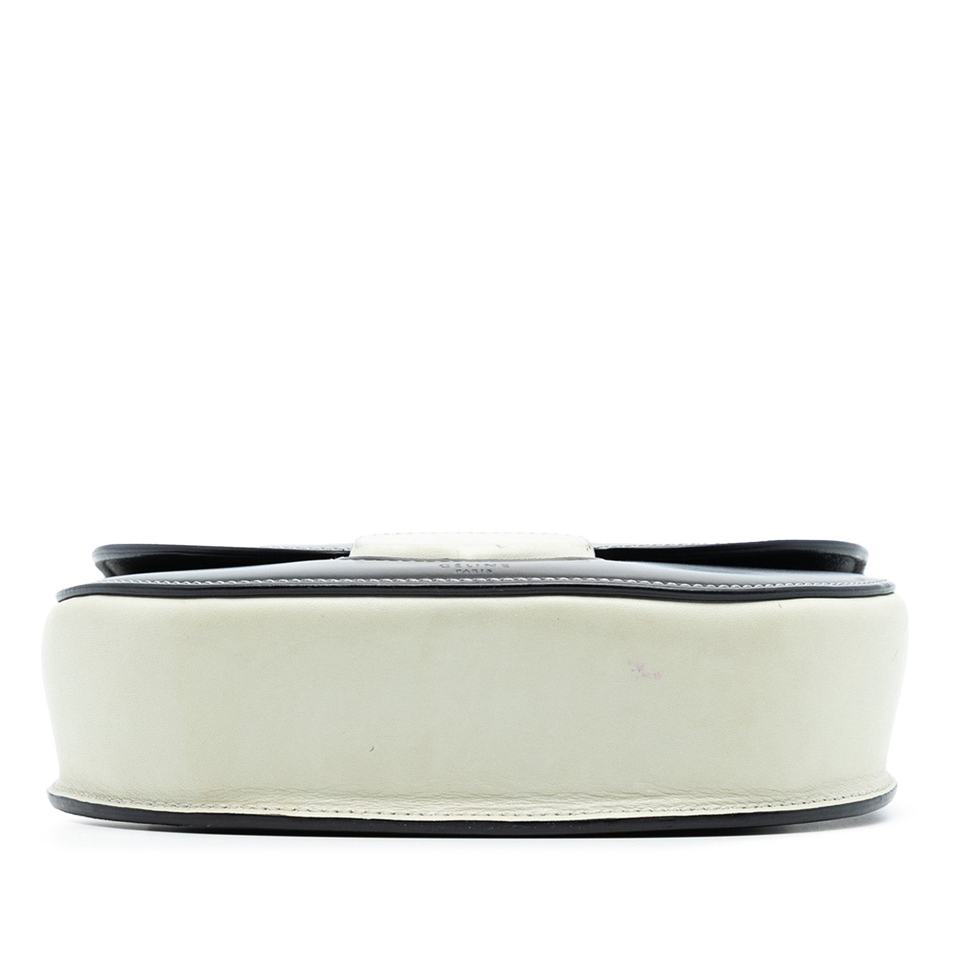 Celine Small Bicolor Glazed Calfskin Trotteur Crossbody