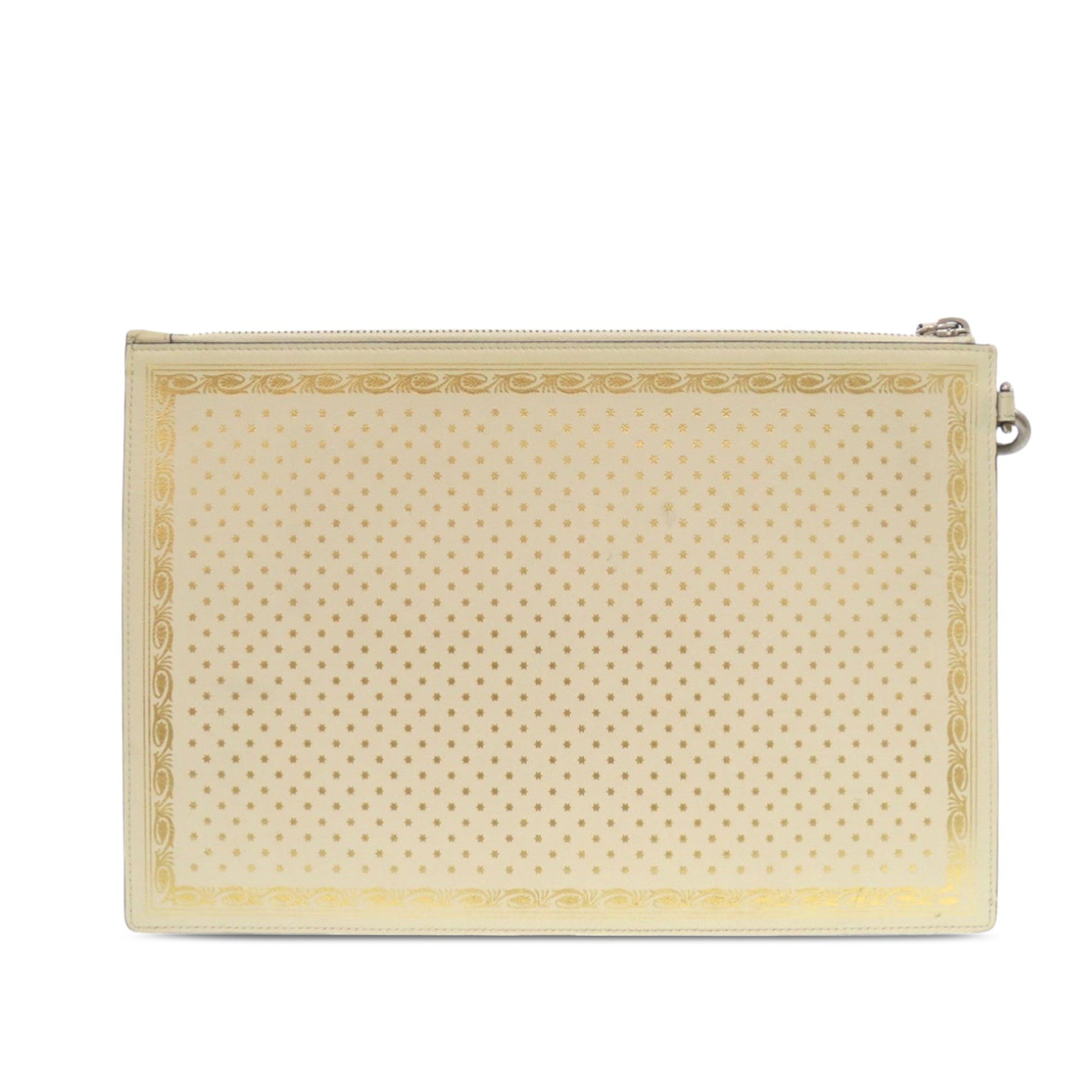 Gucci Calfskin Guccy Sega Clutch