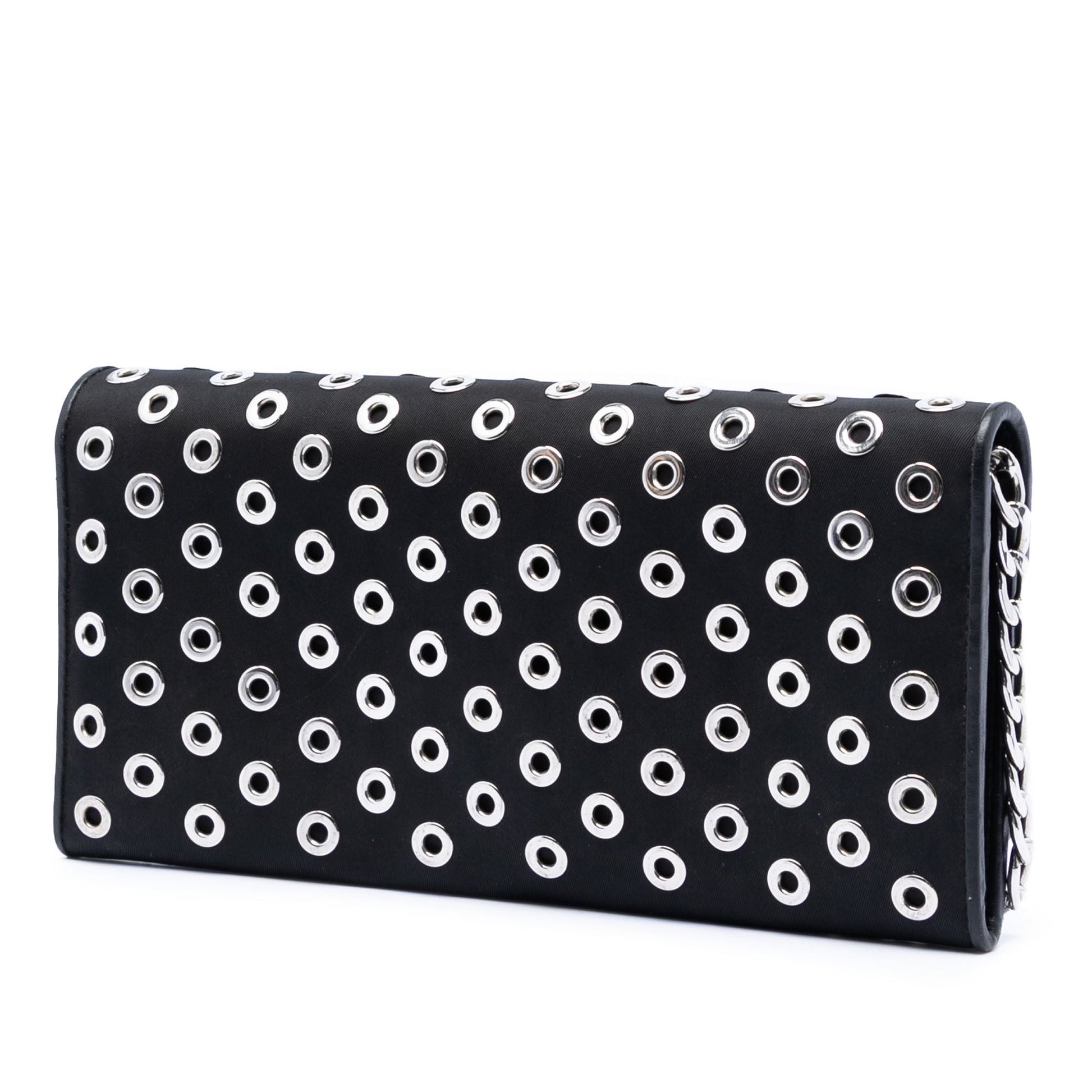 Prada Tessuto Grommet Wallet On Chain