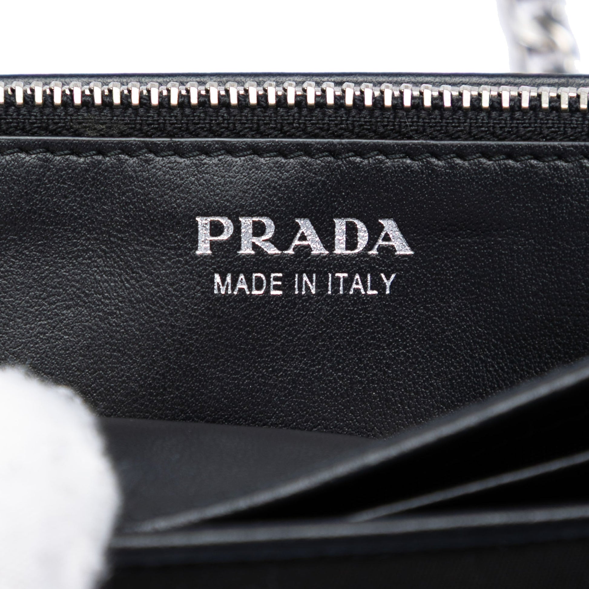Prada Tessuto Grommet Wallet On Chain