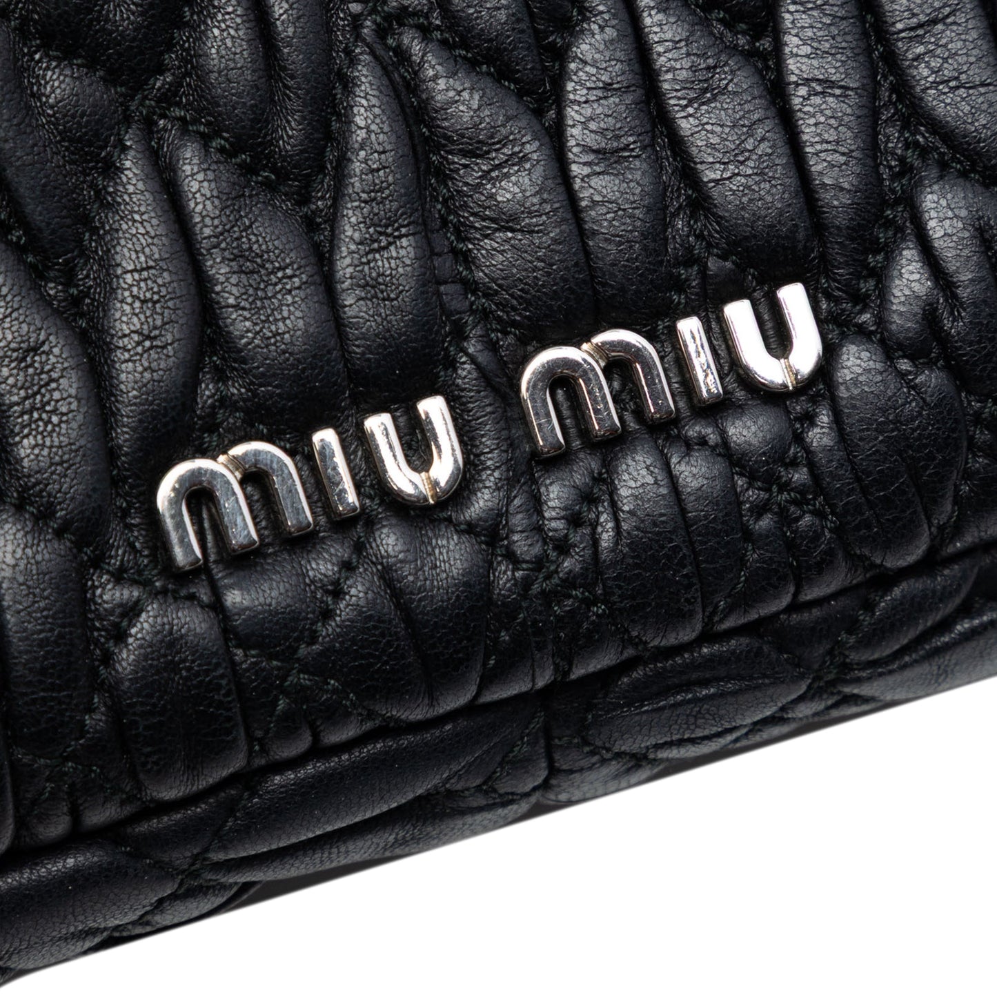 Miu Miu Large Matelasse Nappa Crystal Satchel